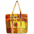 Sari Patchwork Tote Amber