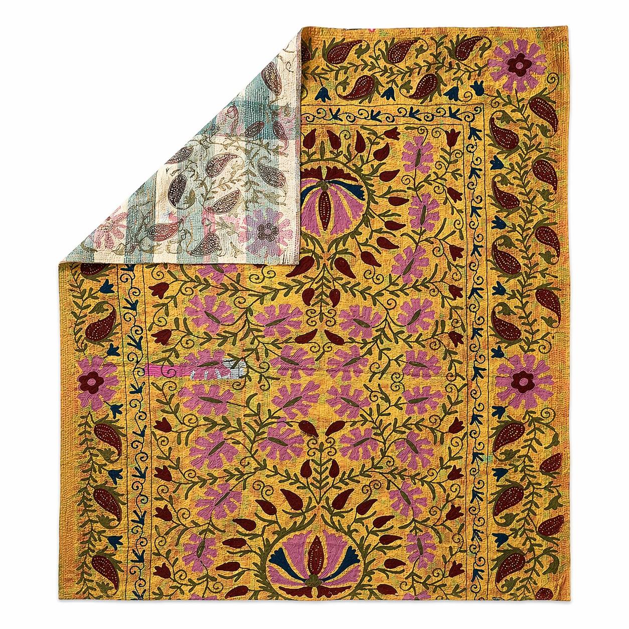 Suzani Kantha Tapestry One-Of-A-Kind