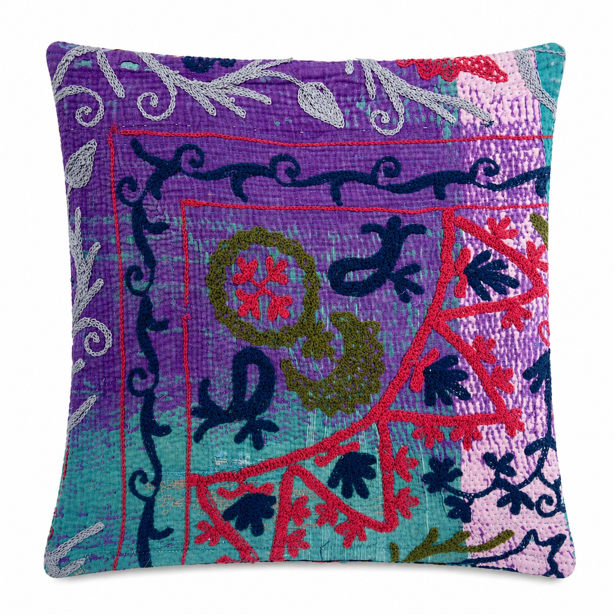 Suzani Kantha Cushion Cover 50x50cm