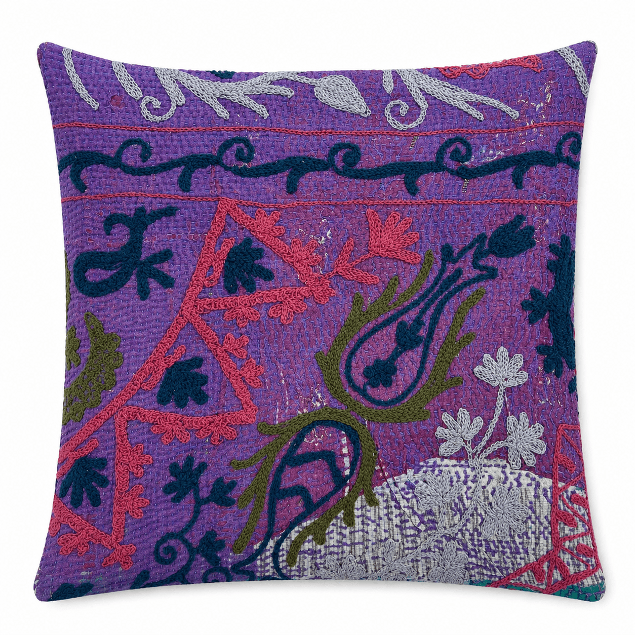 Suzani Kantha Cushion Cover 50x50cm