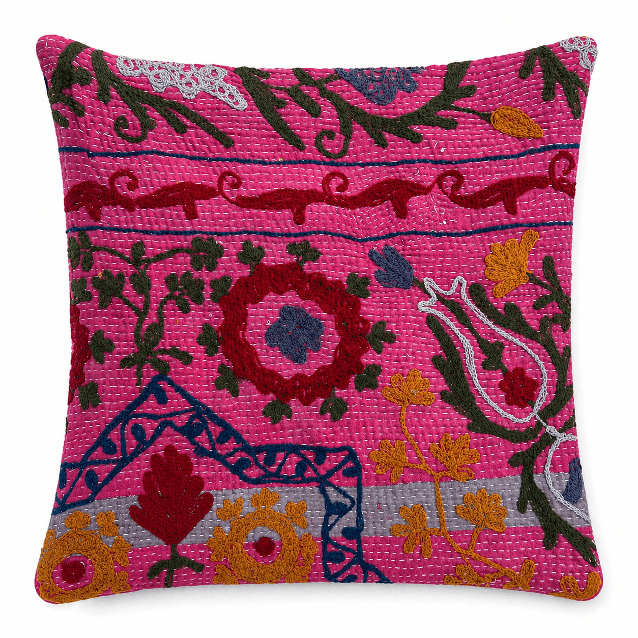 Suzani Kantha Cushion Cover 50x50cm9