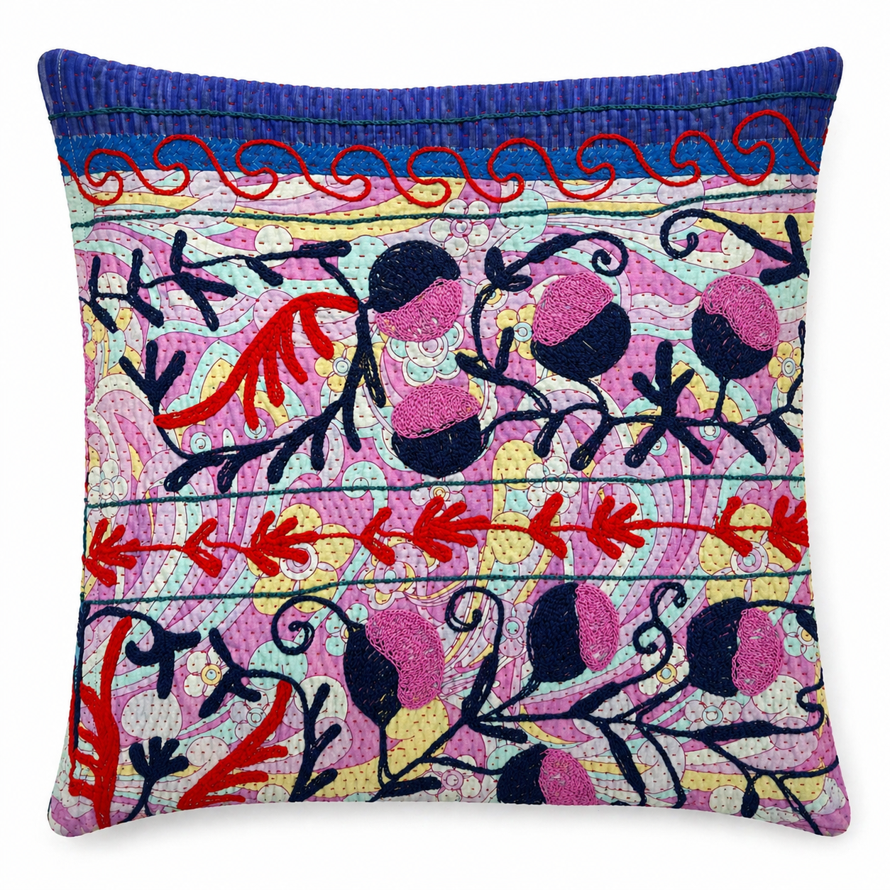 Suzani Kantha Cushion Cover 50x50cm