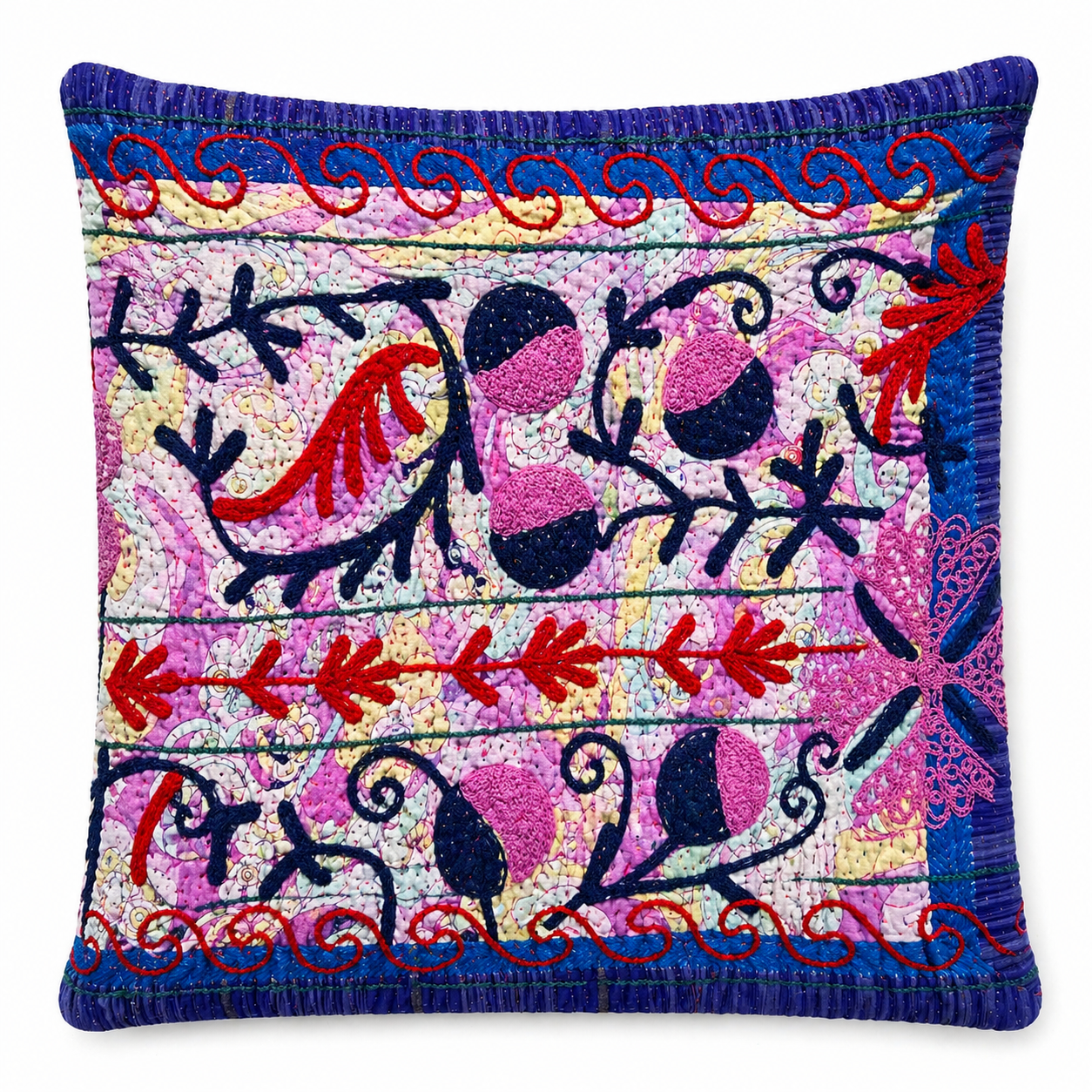 Suzani Kantha Cushion Cover 50x50cm