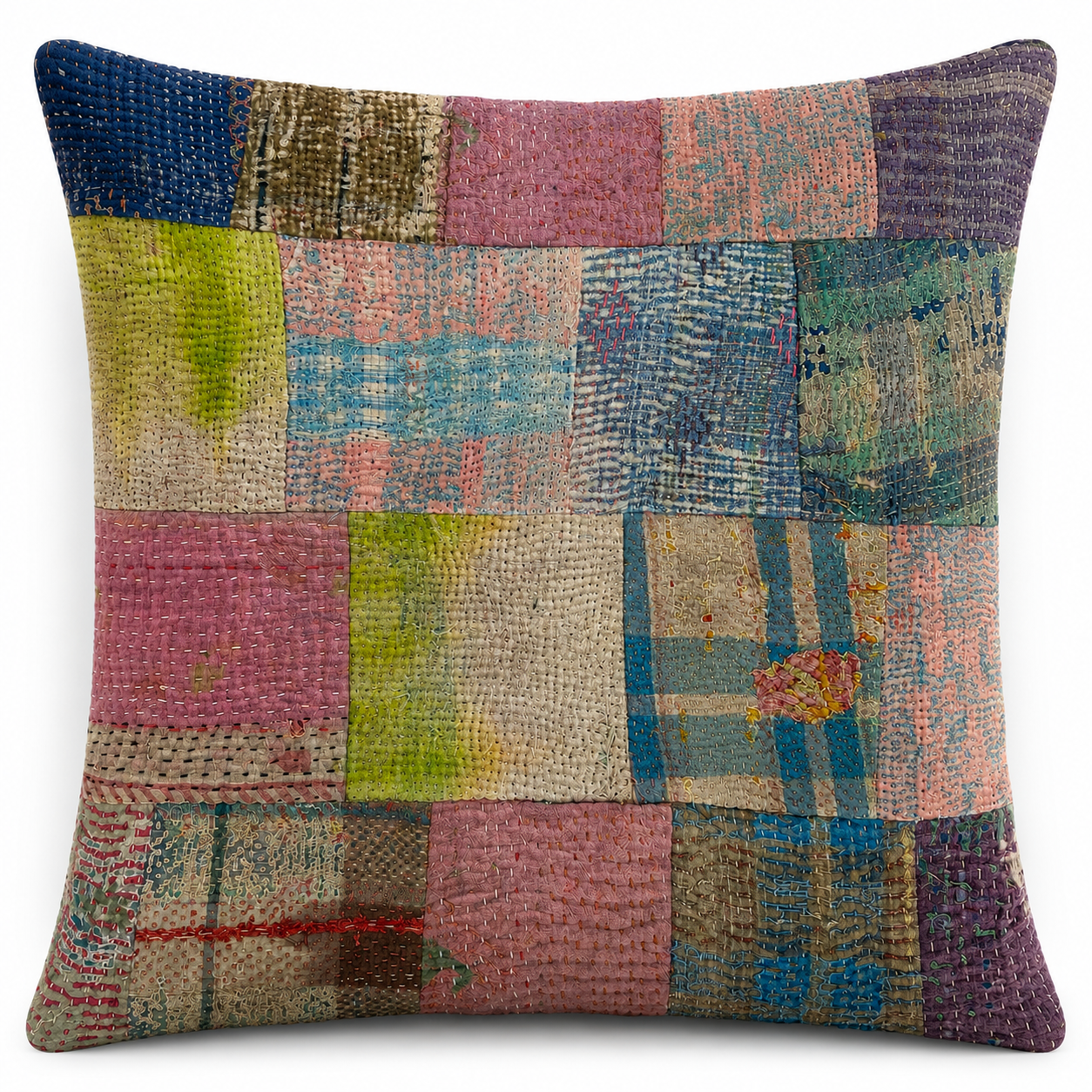 Kantha Patchwork Cushion Cover 50x50cm