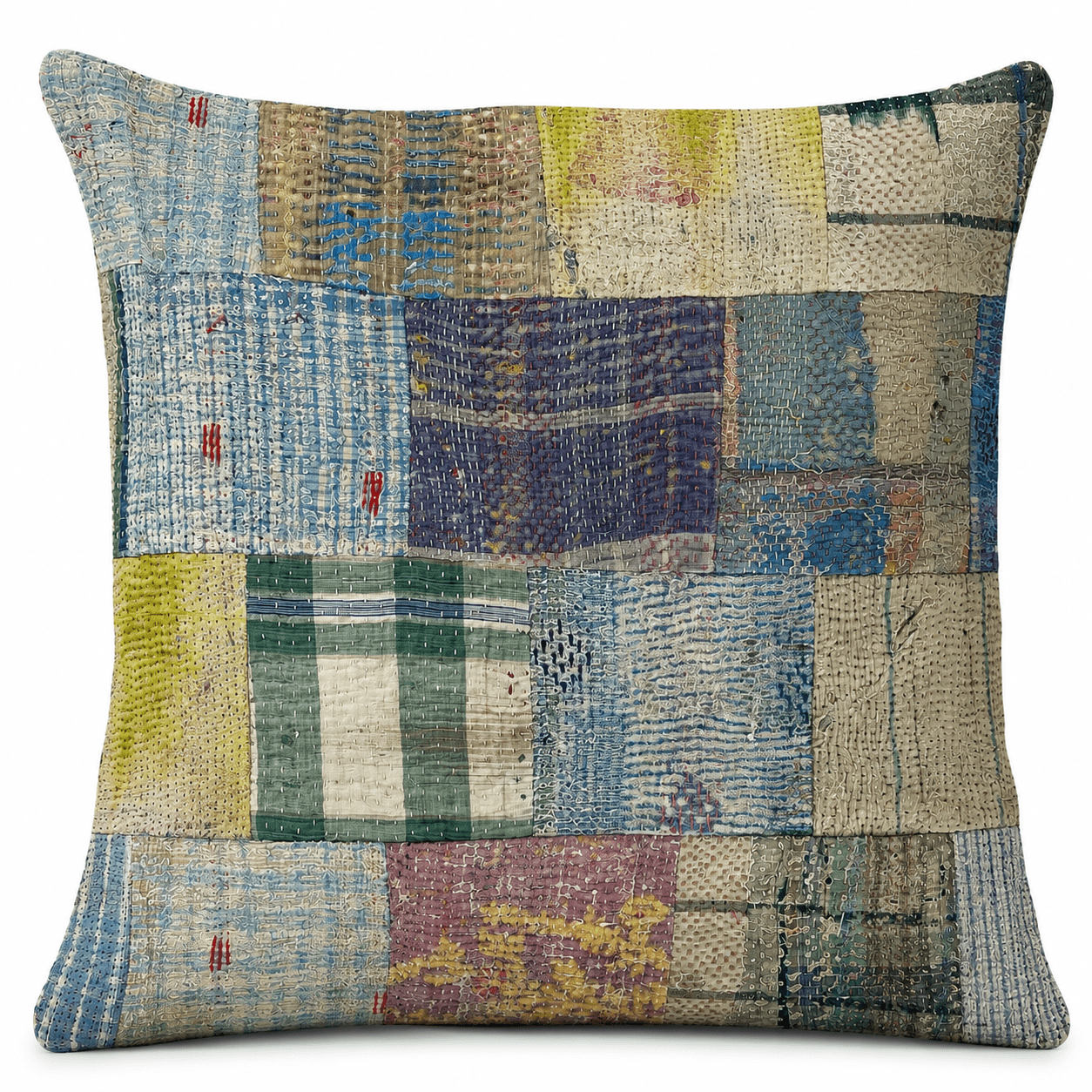 Kantha Patchwork Cushion Cover 50x50cm