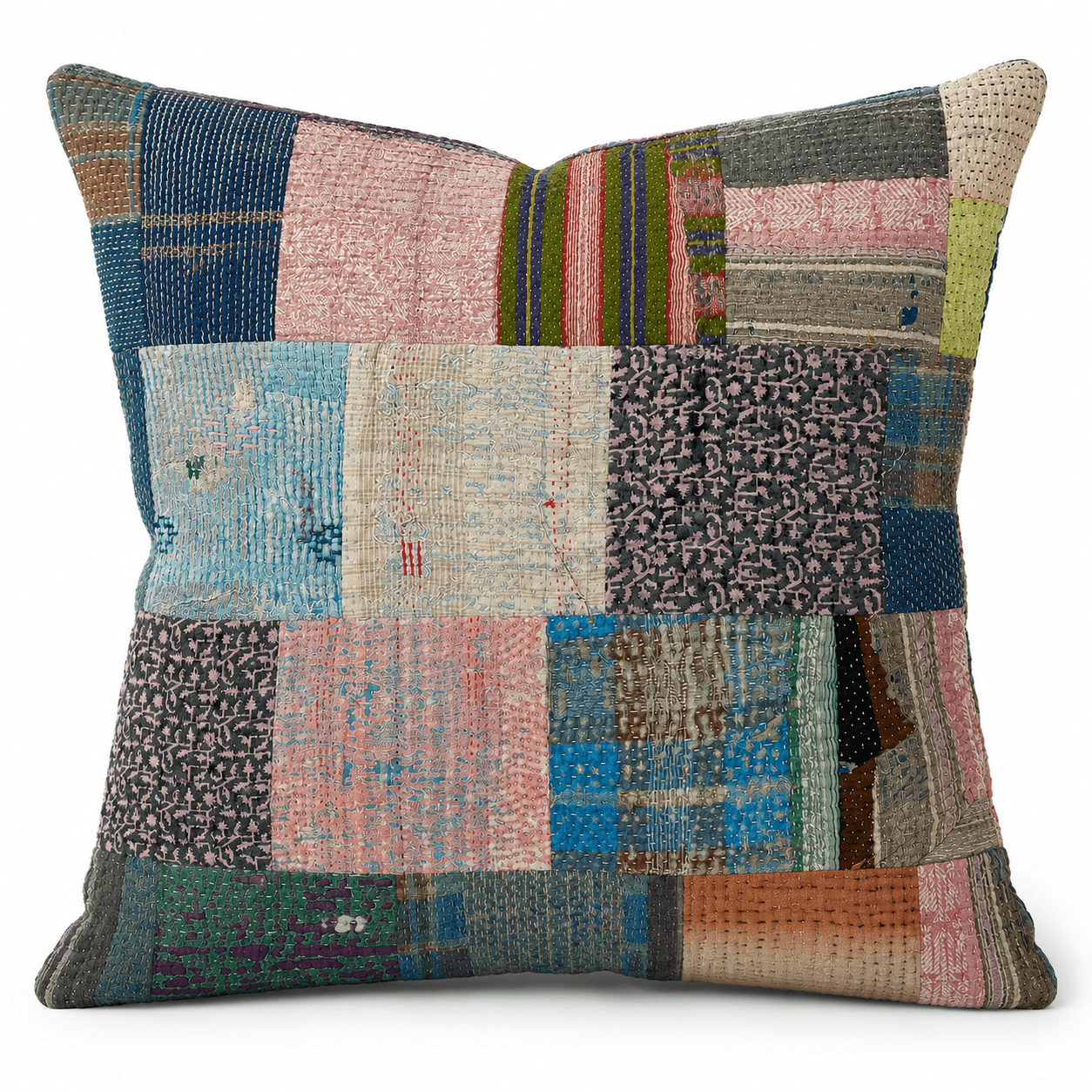 Kantha Patchwork Cushion Cover 50x50cm