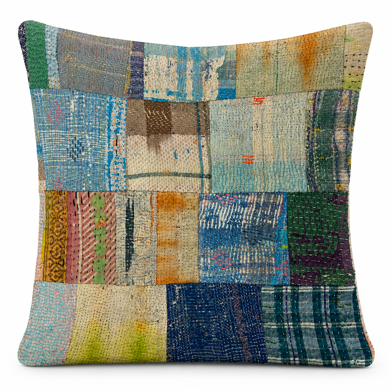 Kantha Patchwork Cushion Cover 50x50cm
