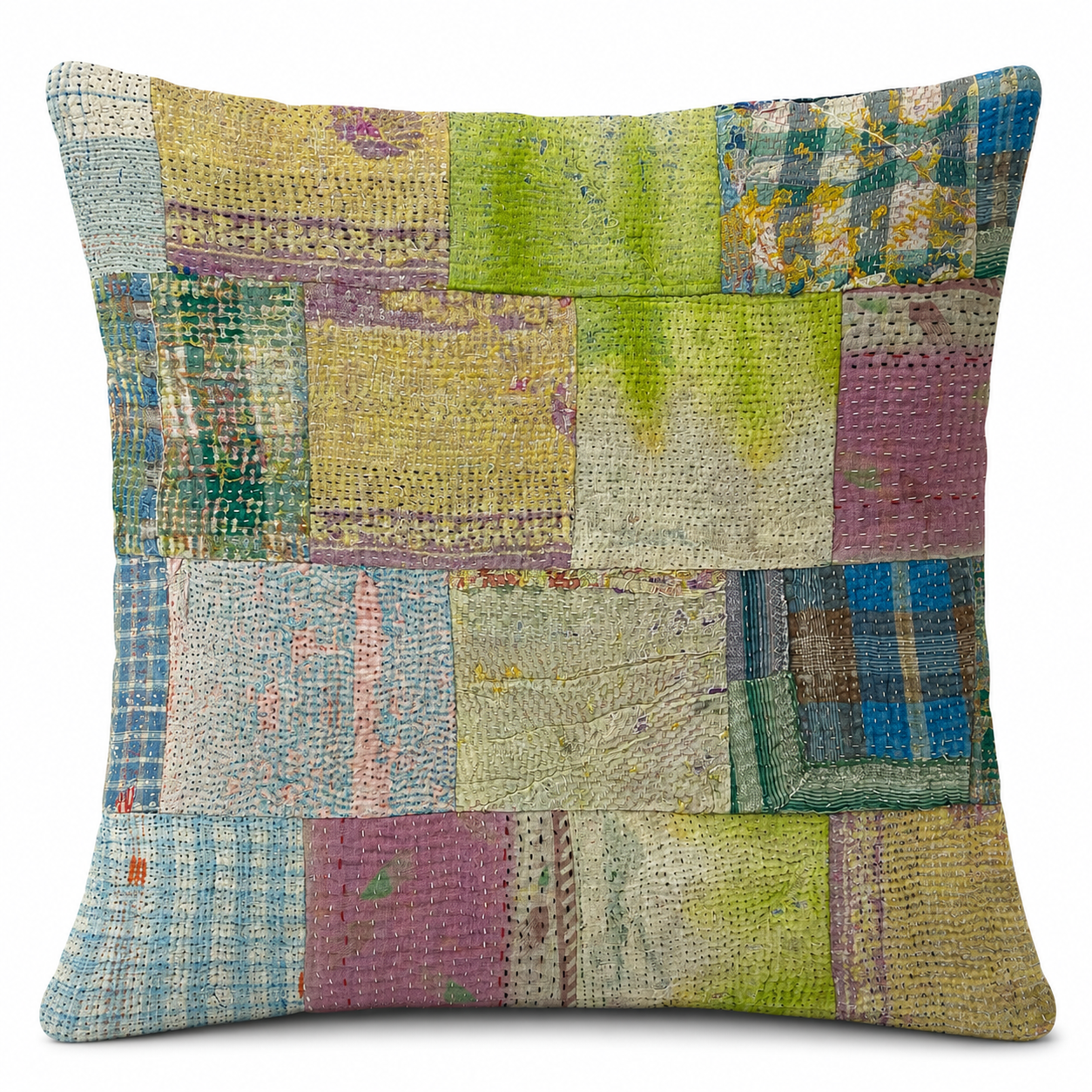 Kantha Patchwork Cushion Cover 50x50cm