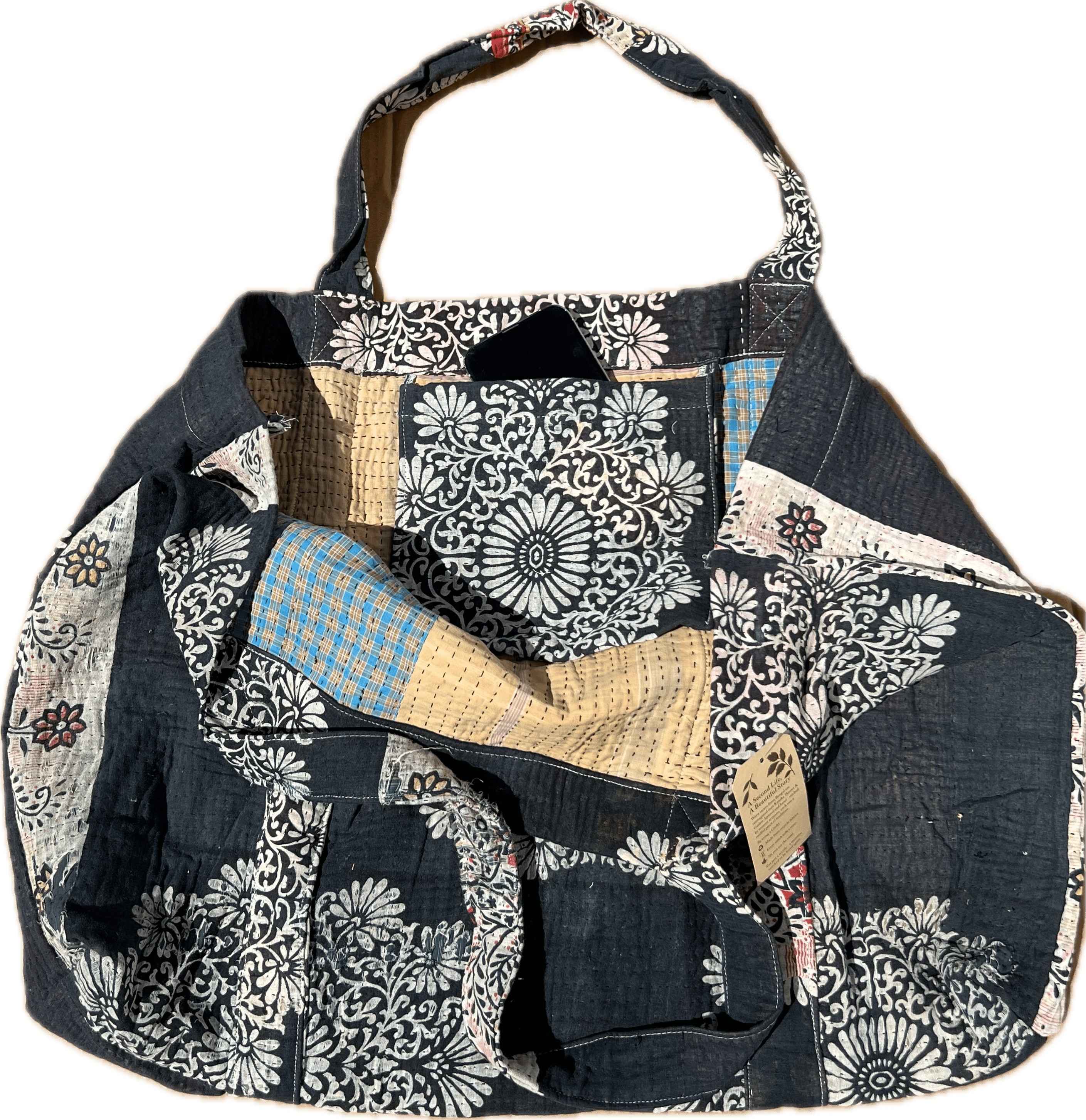 Kantha Beach Bag Boho Wye River
