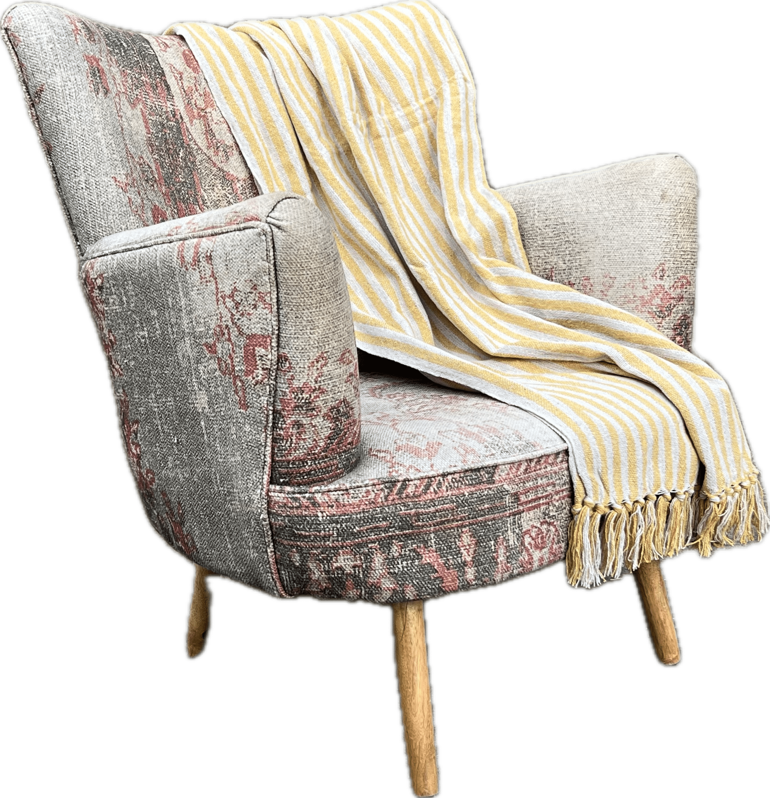 Provincial Throw Yellow/Natural