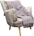 Provincial Throw Burgundy/Natural