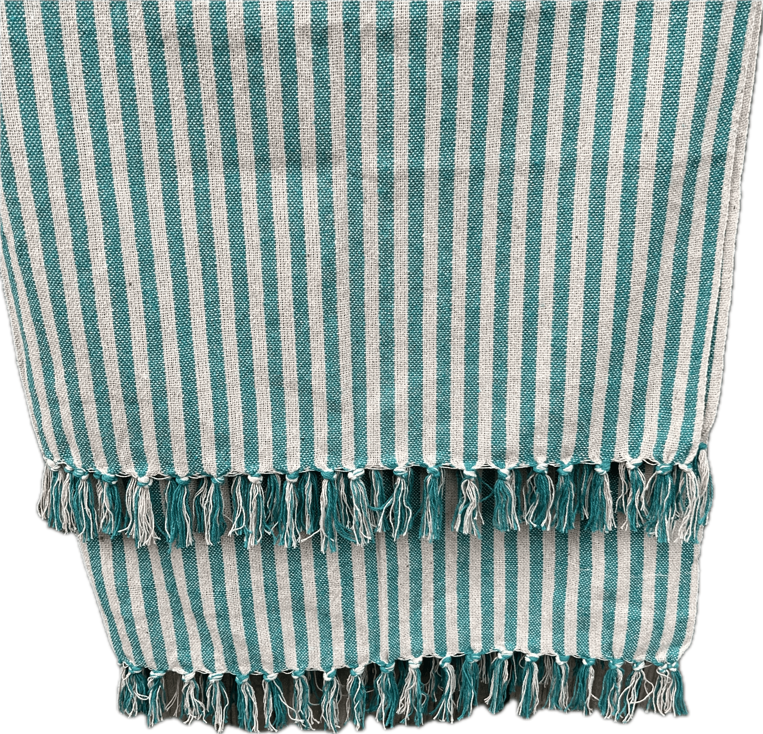 Provincial Throw Turquoise/Natural
