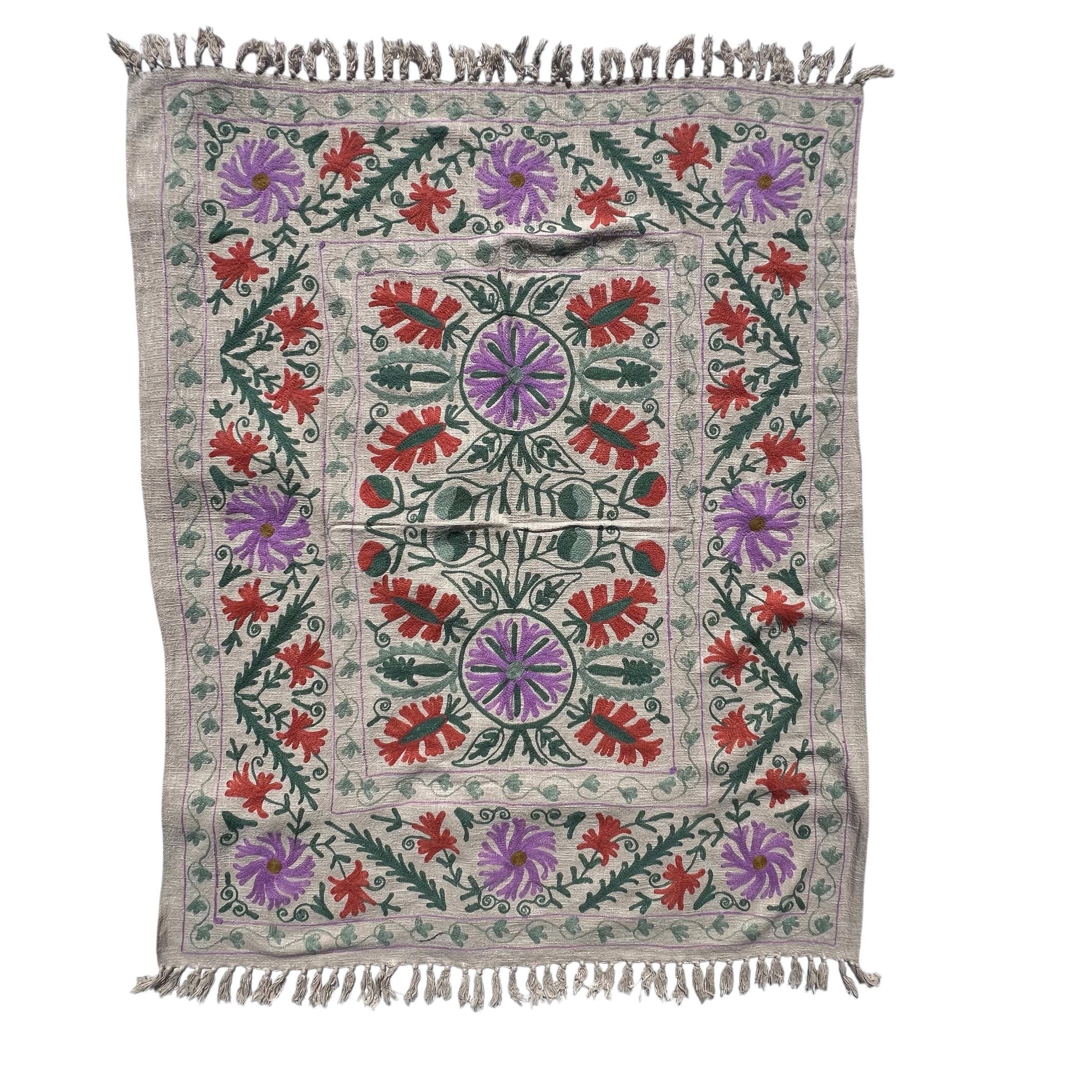 Suzani Slub Tapestry/Throw
