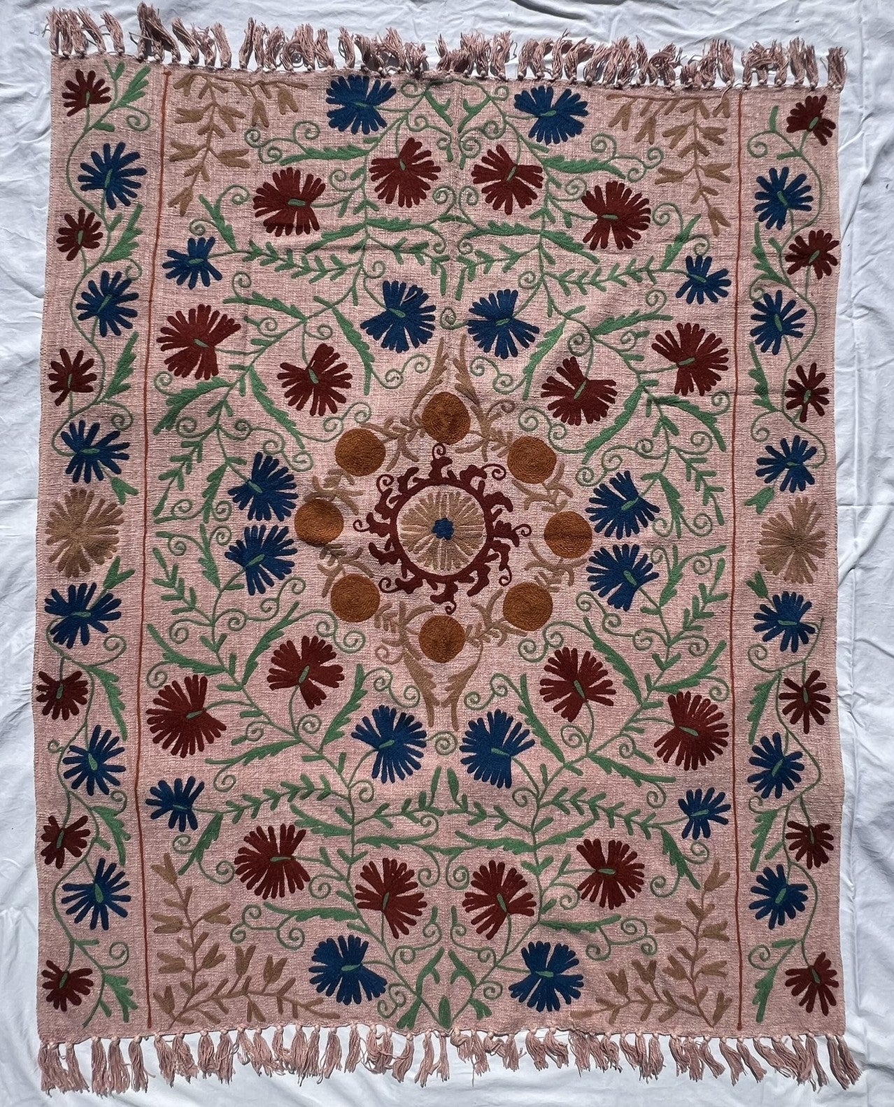 Suzani Slub Tapestry/Throw