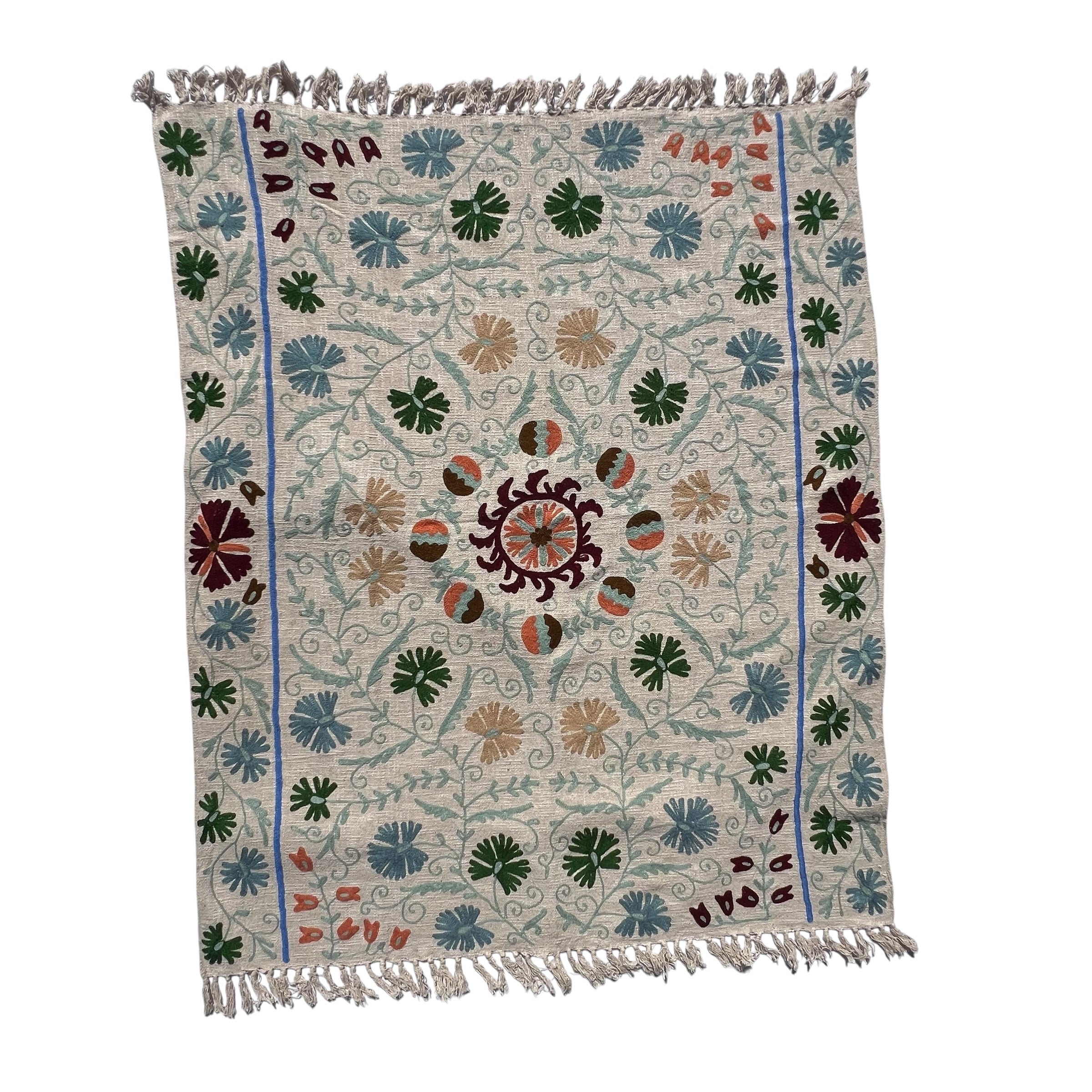 Suzani Slub Tapestry/Throw