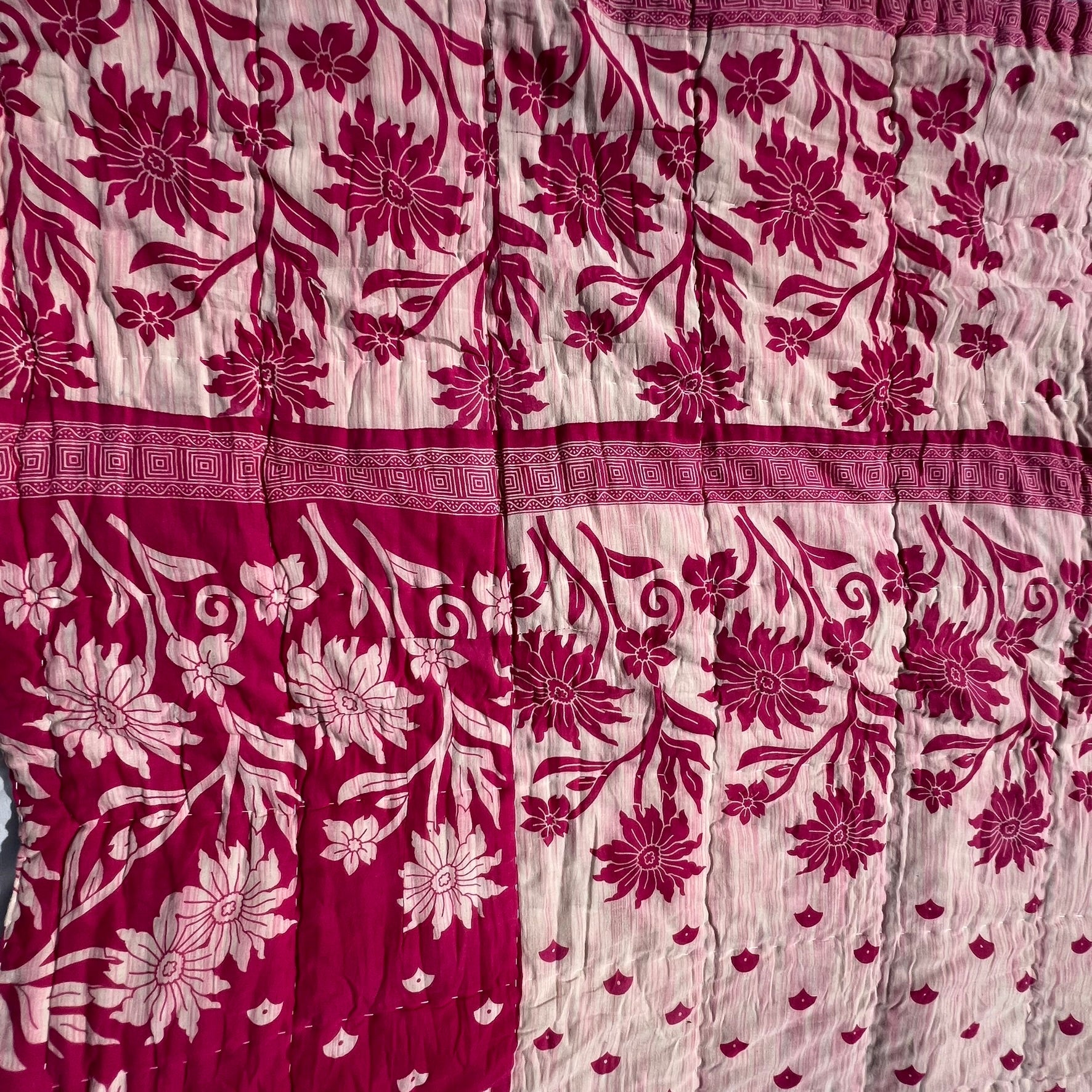 Sari Cotton Quilt - Single Size