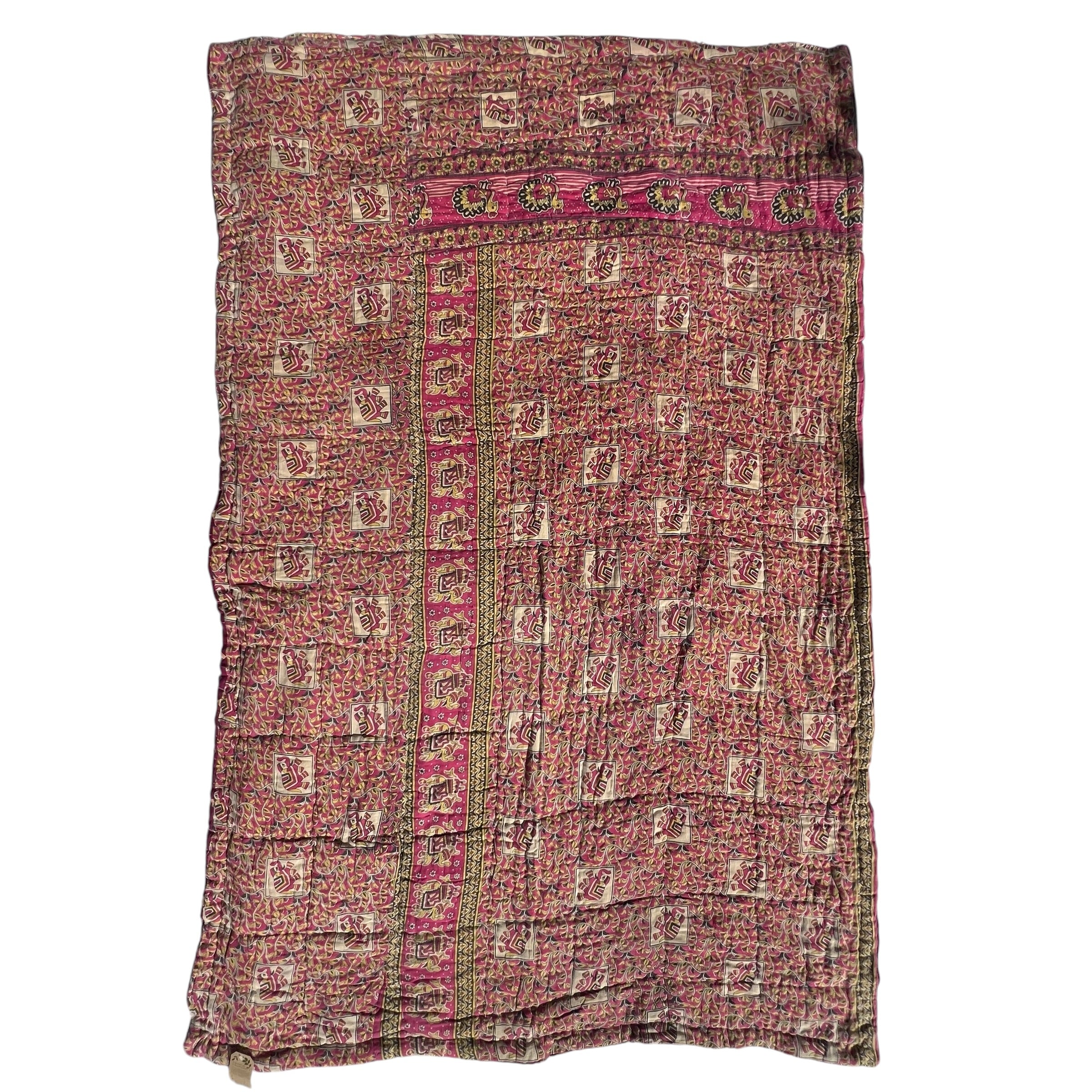 Sari Cotton Quilt - Single Size