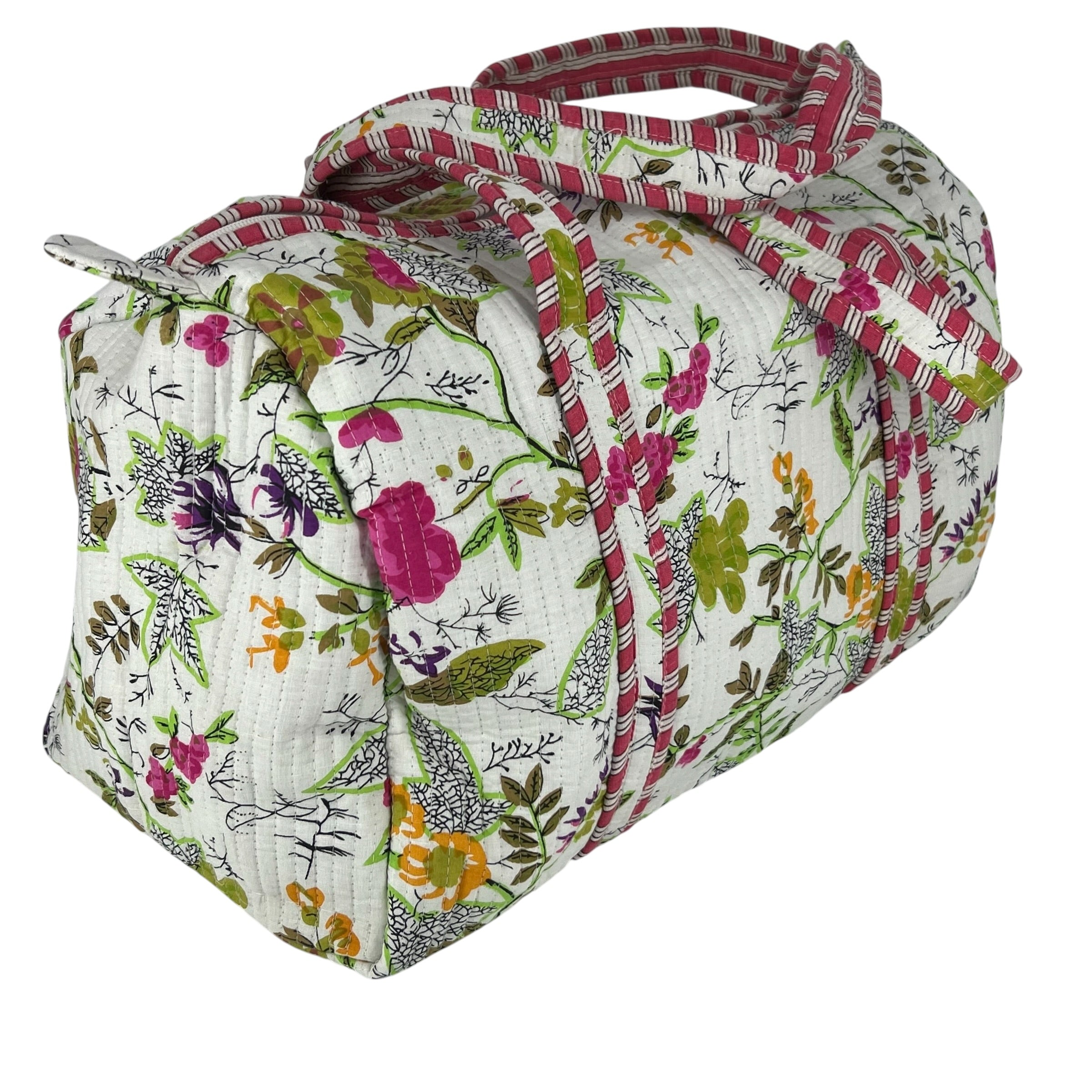Block Printed Weekender