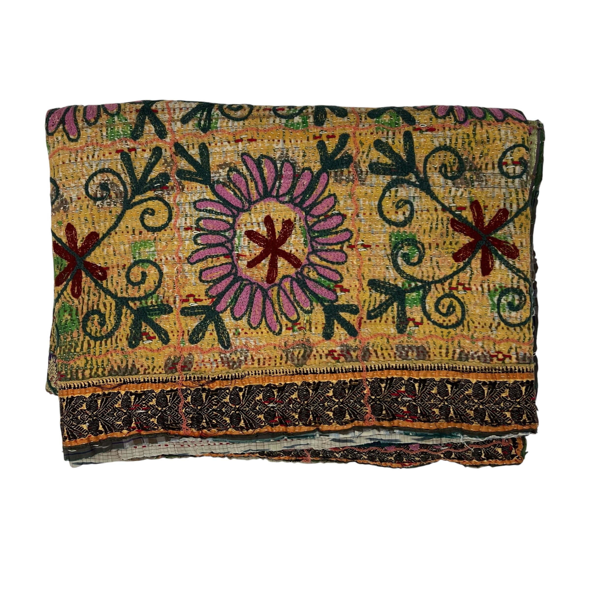 Suzani Kantha Tapestry One-Of-A-Kind