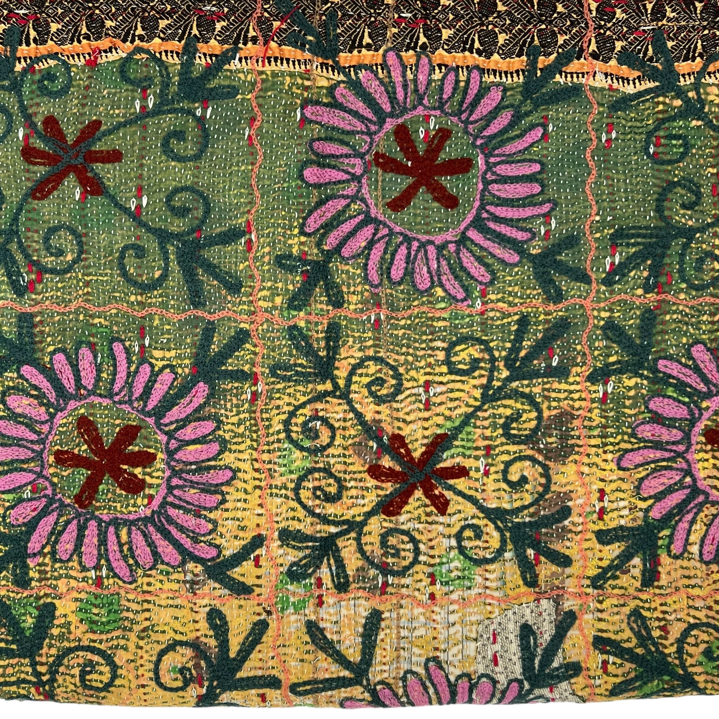 Suzani Kantha Tapestry One-Of-A-Kind