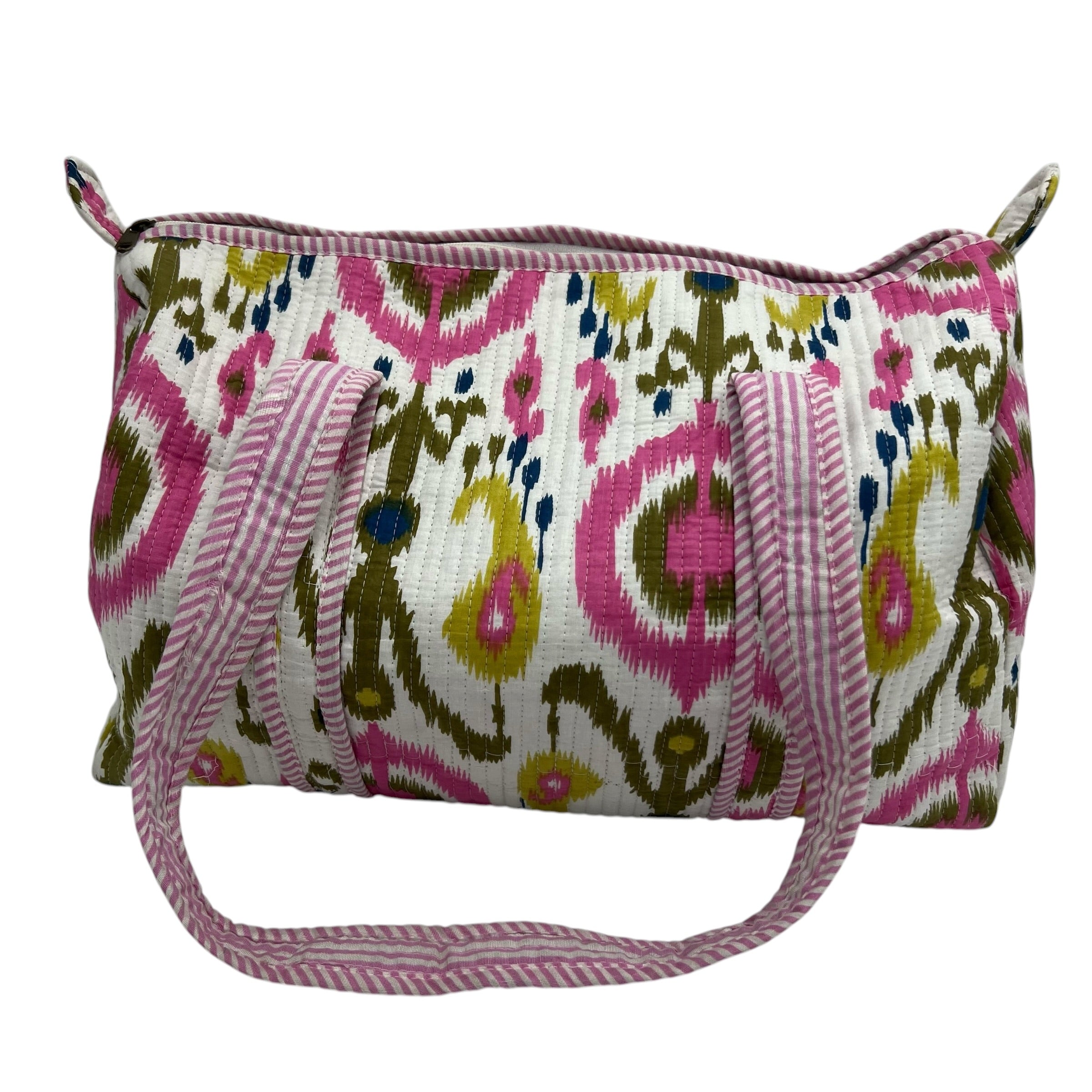 Block Printed Weekender