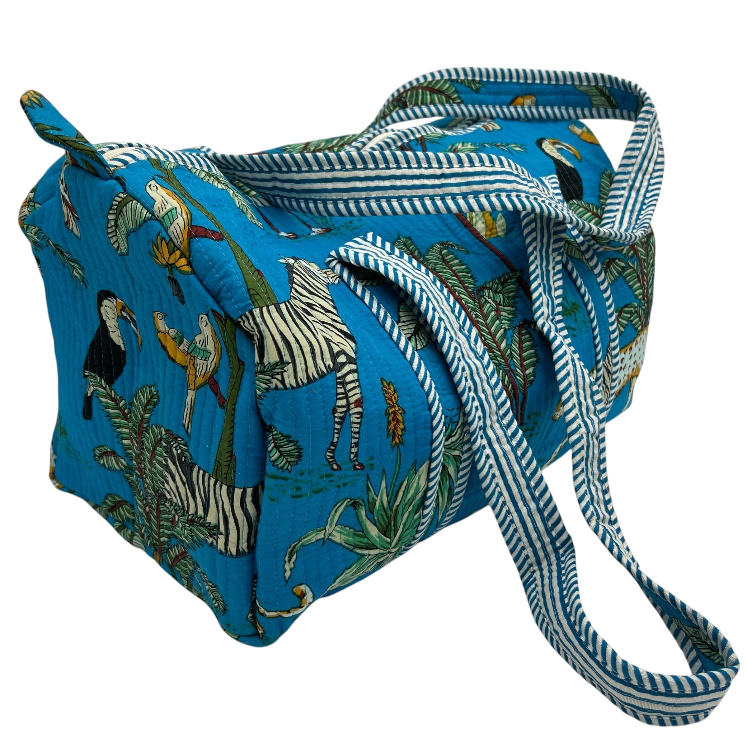 Block Printed Weekender