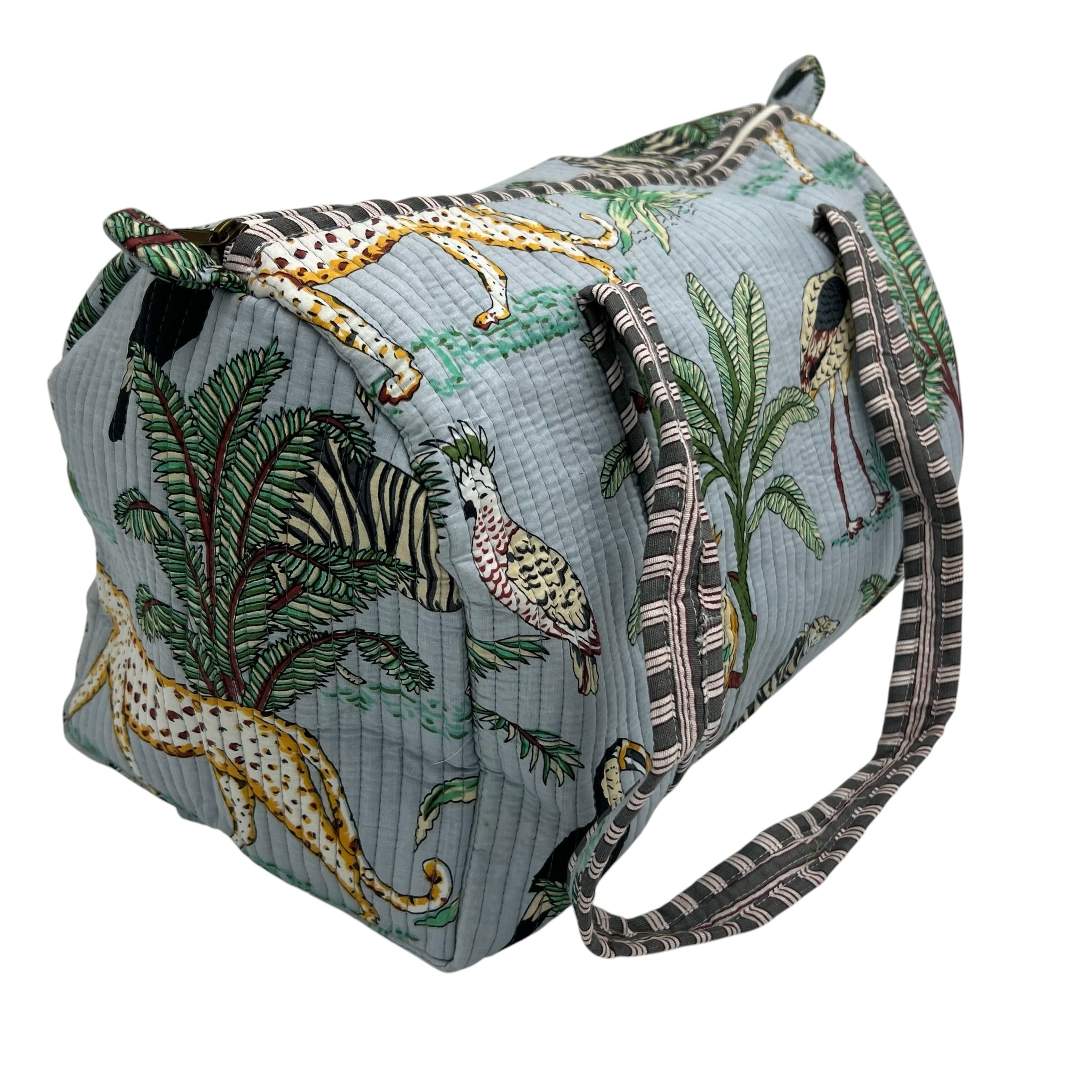 Block Printed Weekender