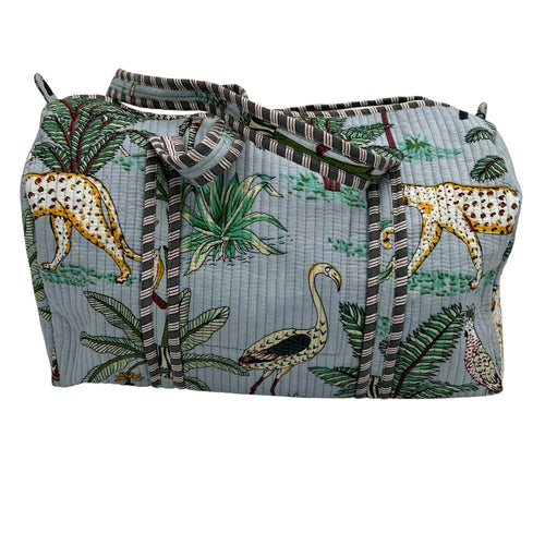 Block Printed Weekender