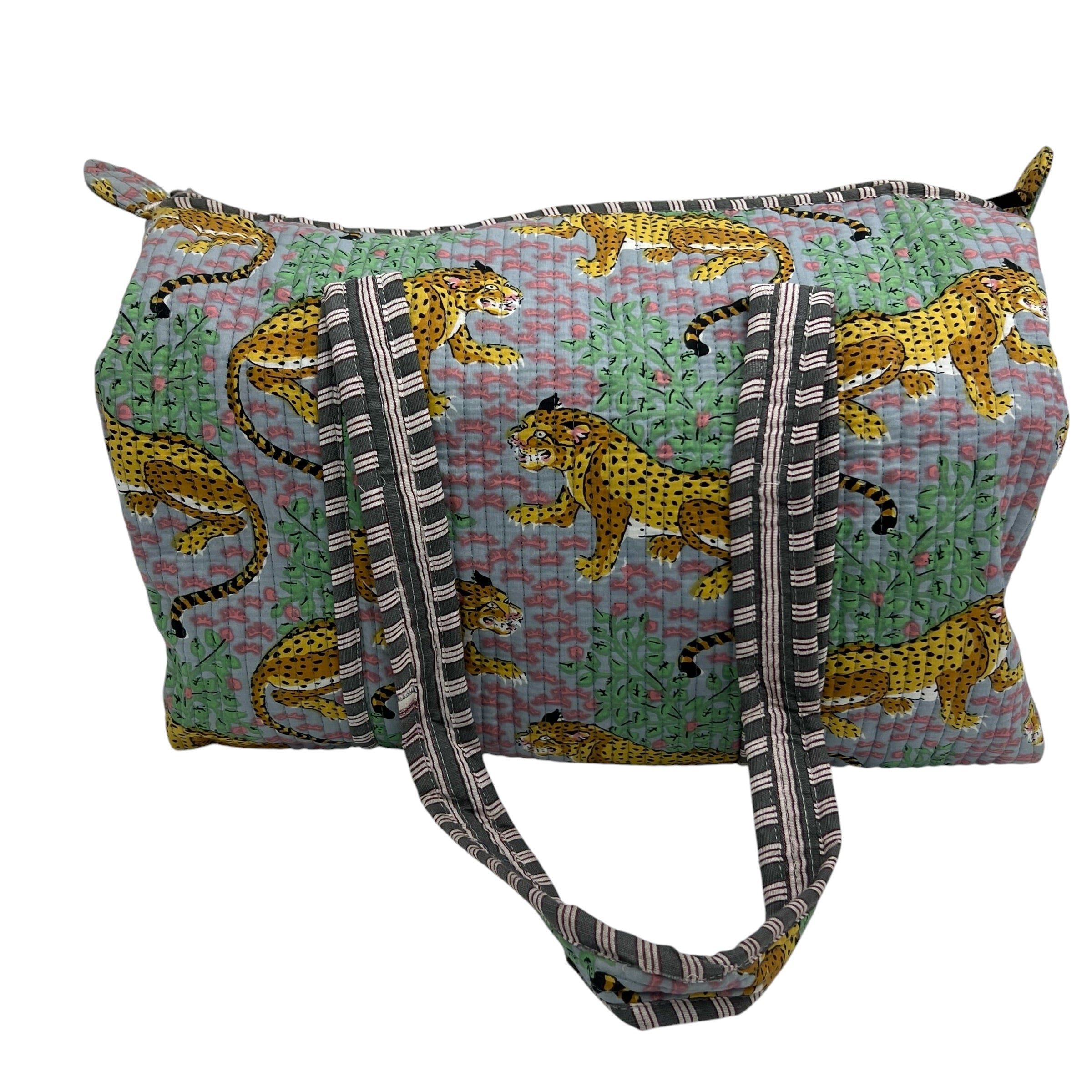 Block Printed Weekender