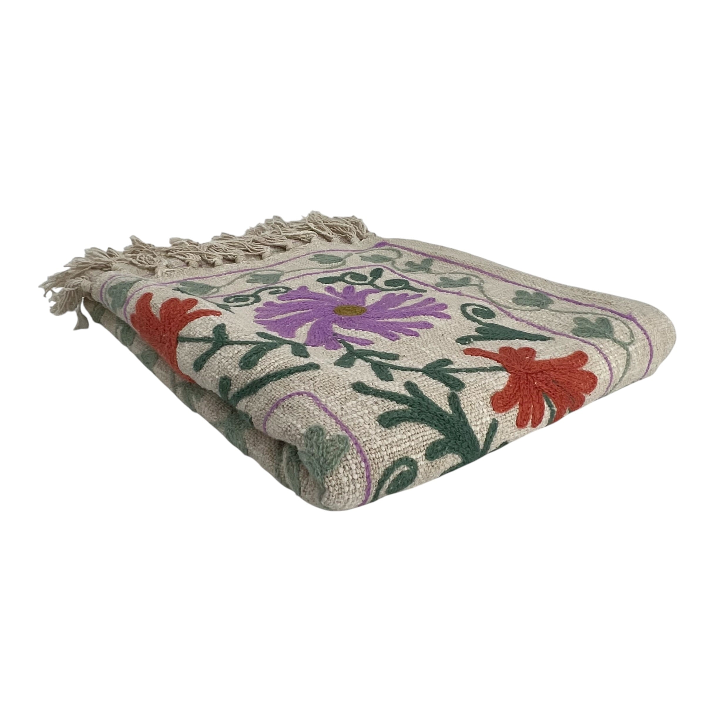 Suzani Slub Tapestry/Throw