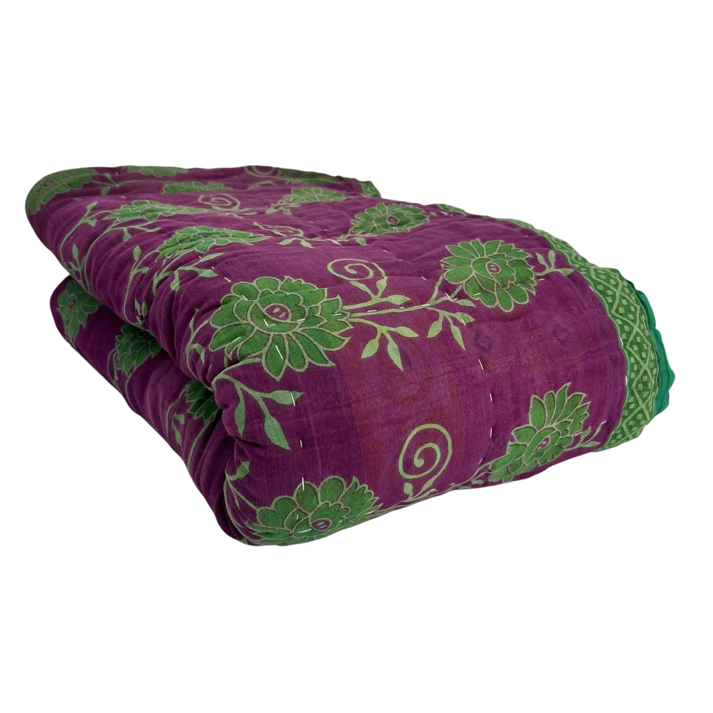 Sari Cotton Quilt - Single Size