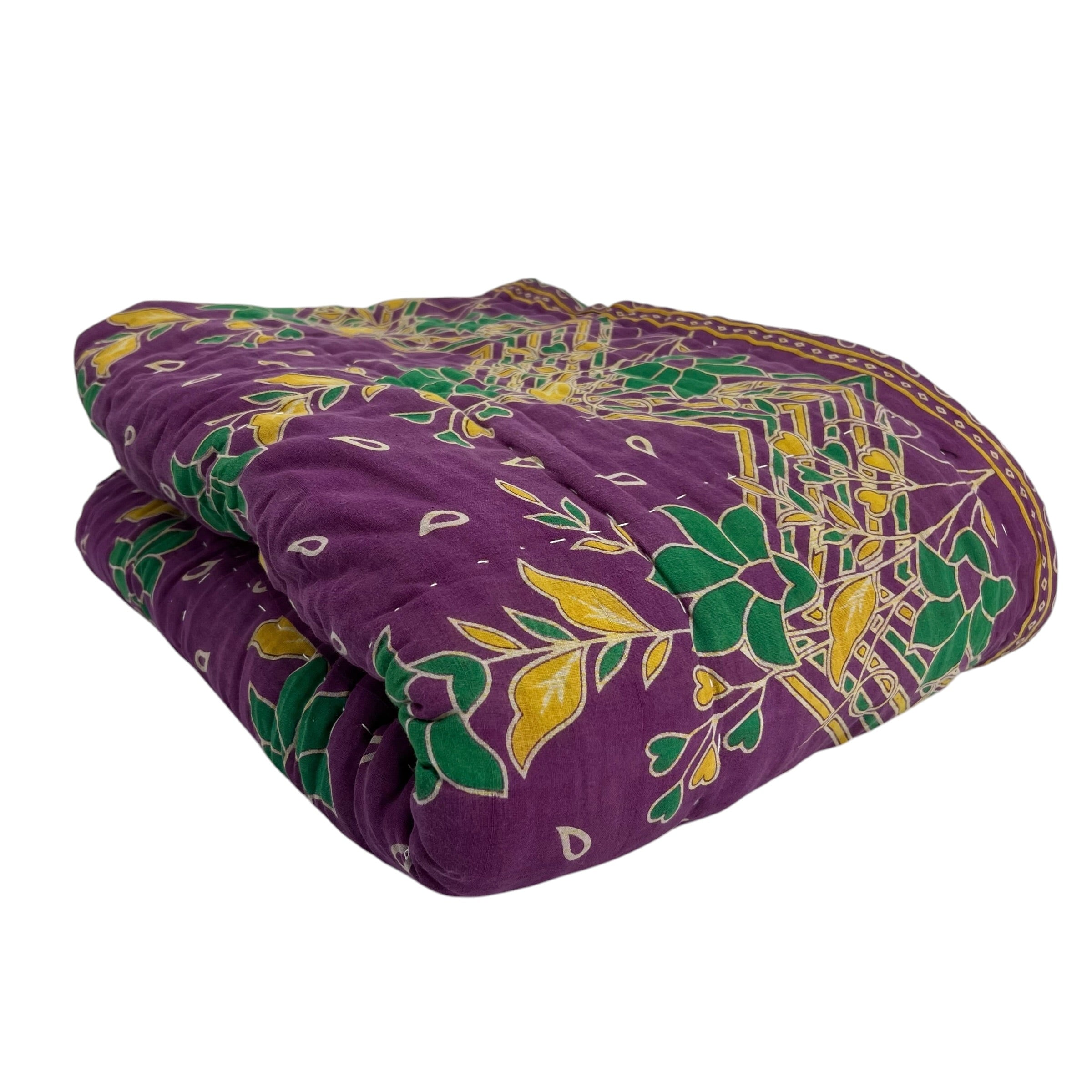 Sari Cotton Quilt - Single Size