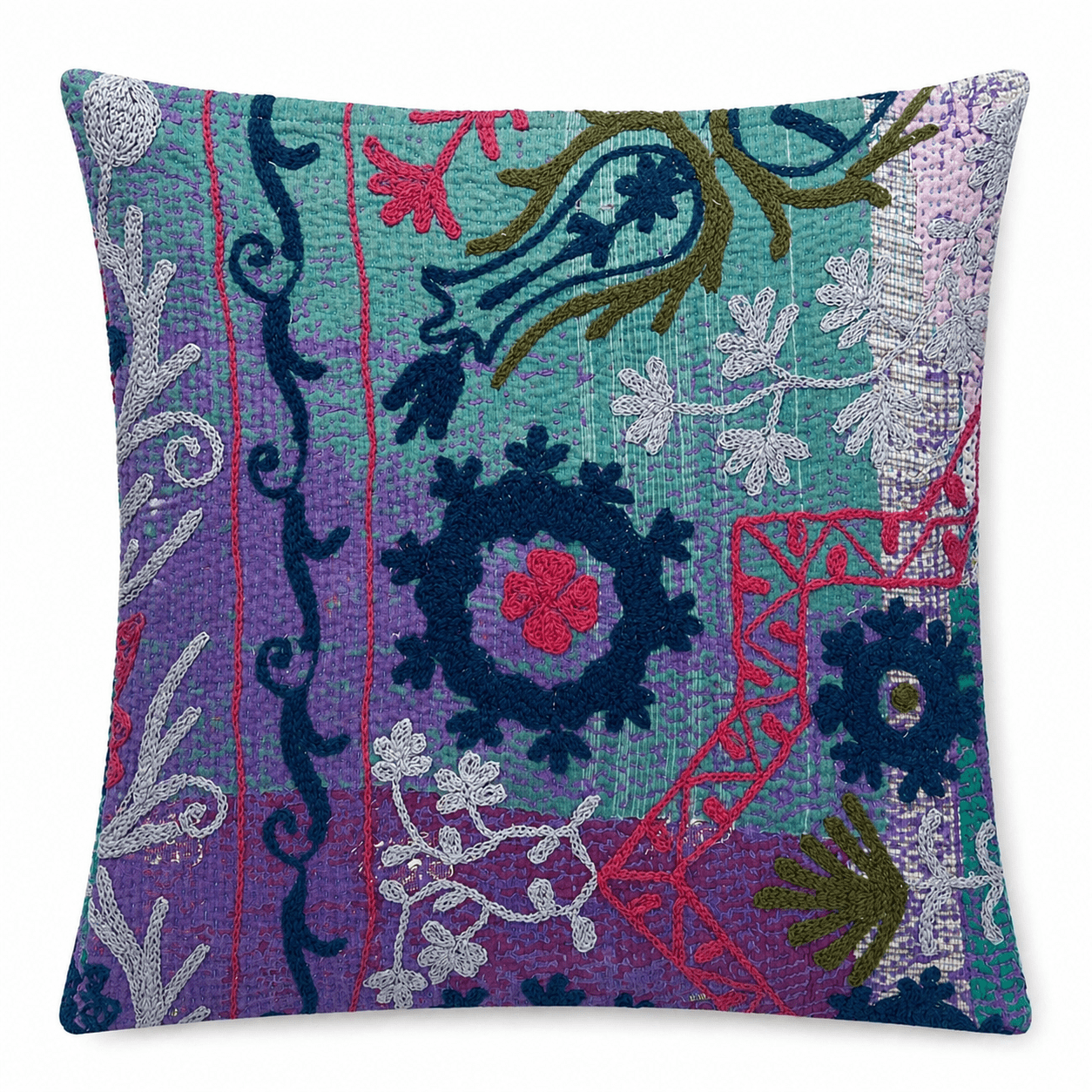 Suzani Kantha Cushion Cover 50x50cm