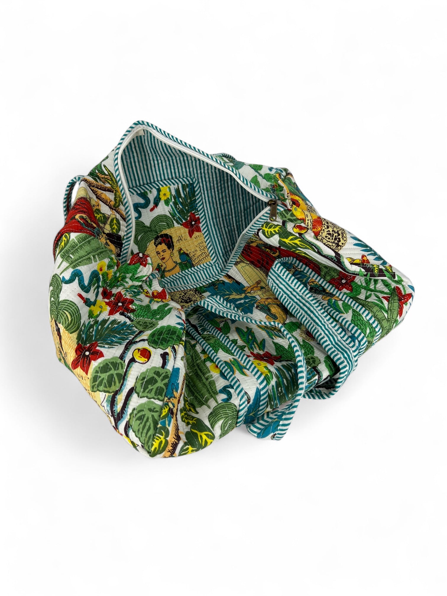 Block Printed Weekender