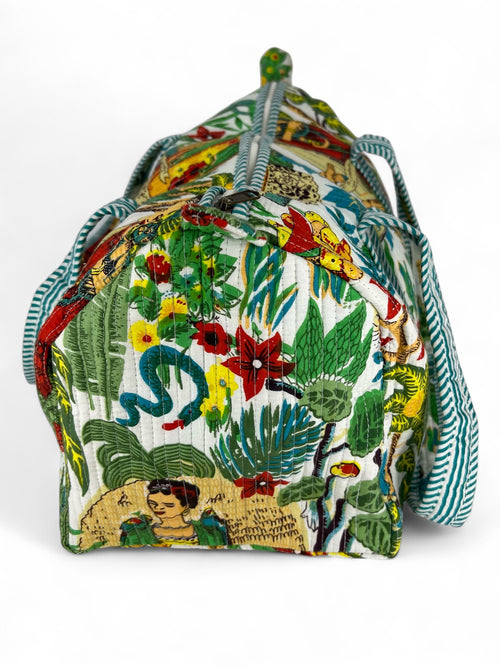 Block Printed Weekender