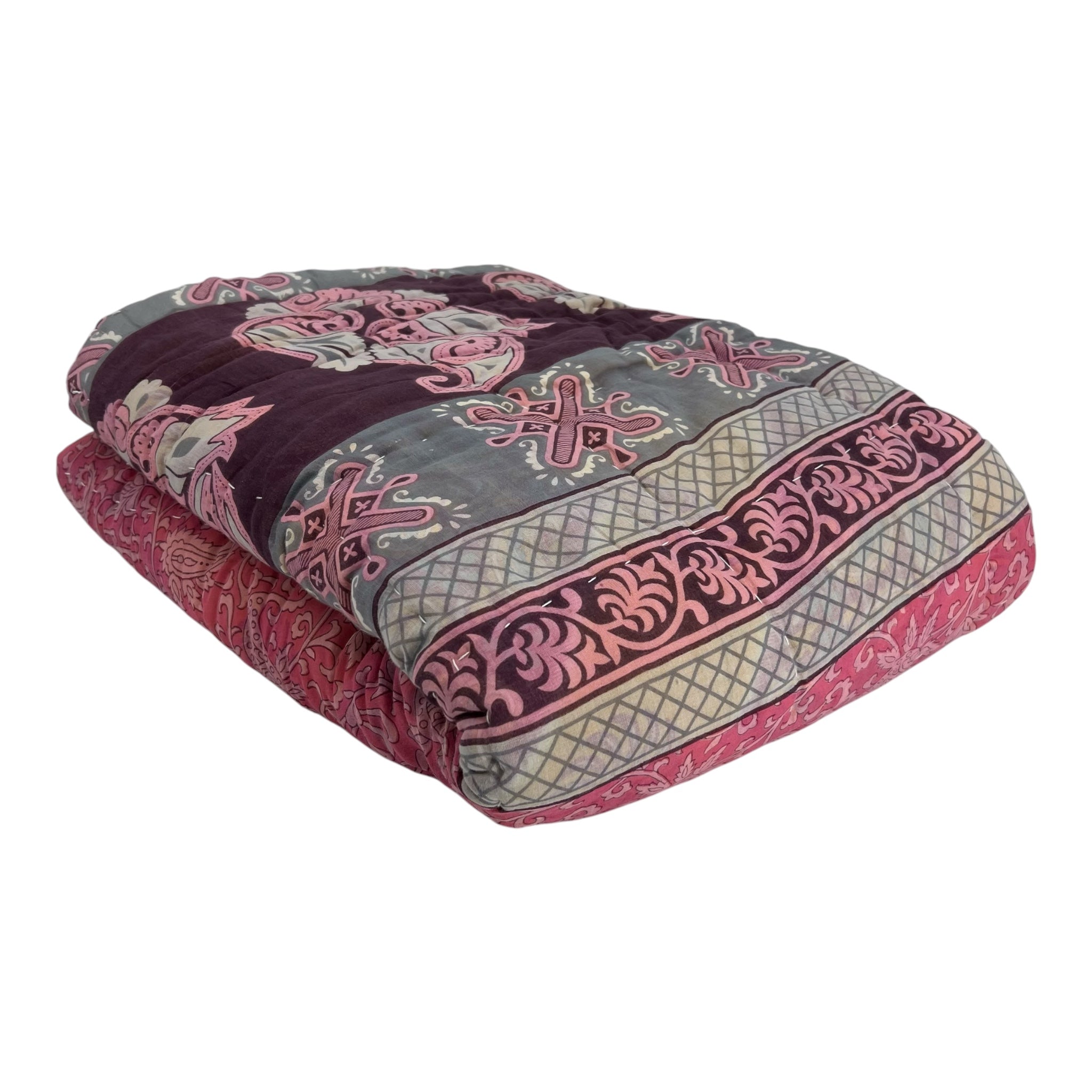 Sari Cotton Quilt - Single Size