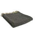 Chevron Cotton Throw Natural/Black