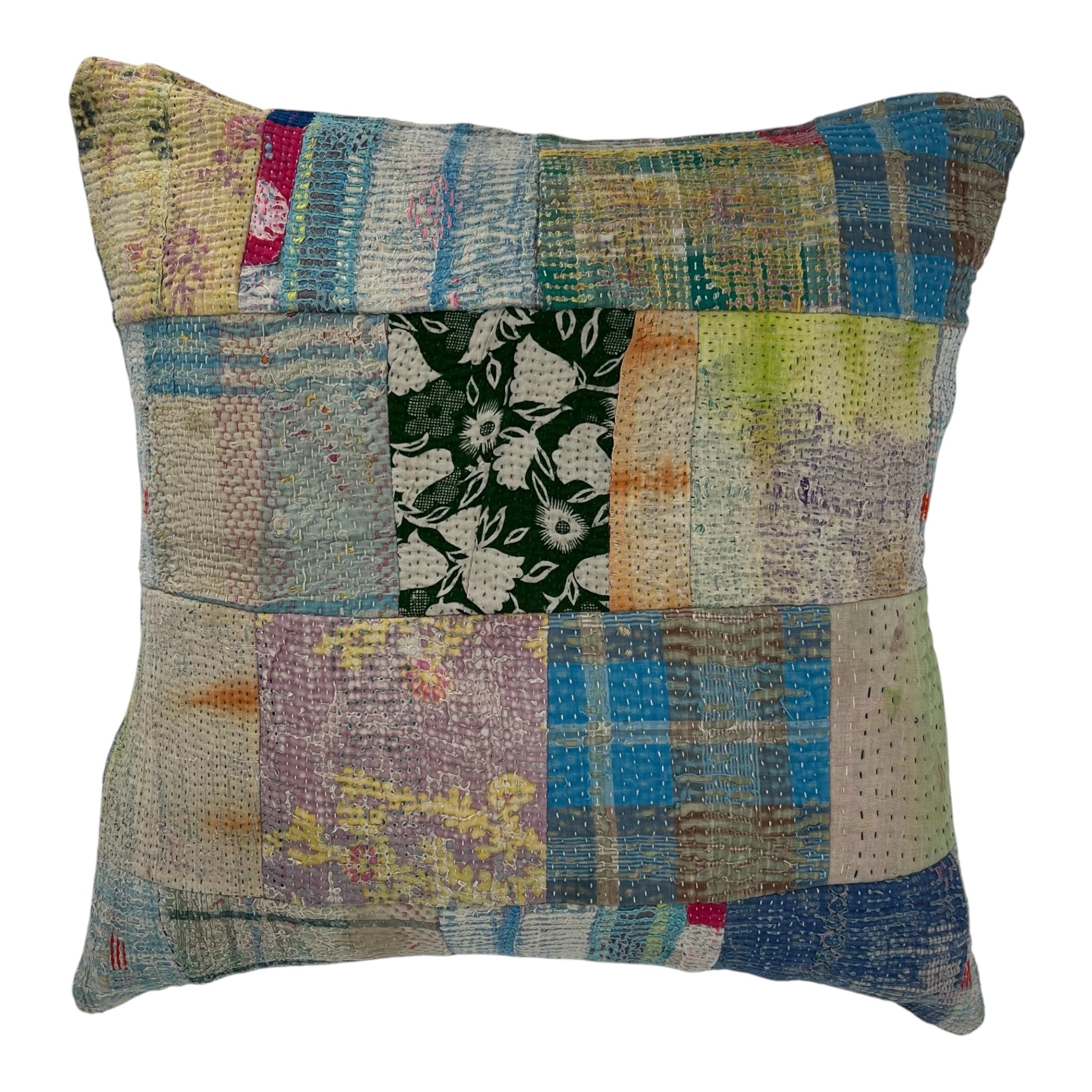 Kantha Patchwork Cushion Cover 50x50cm