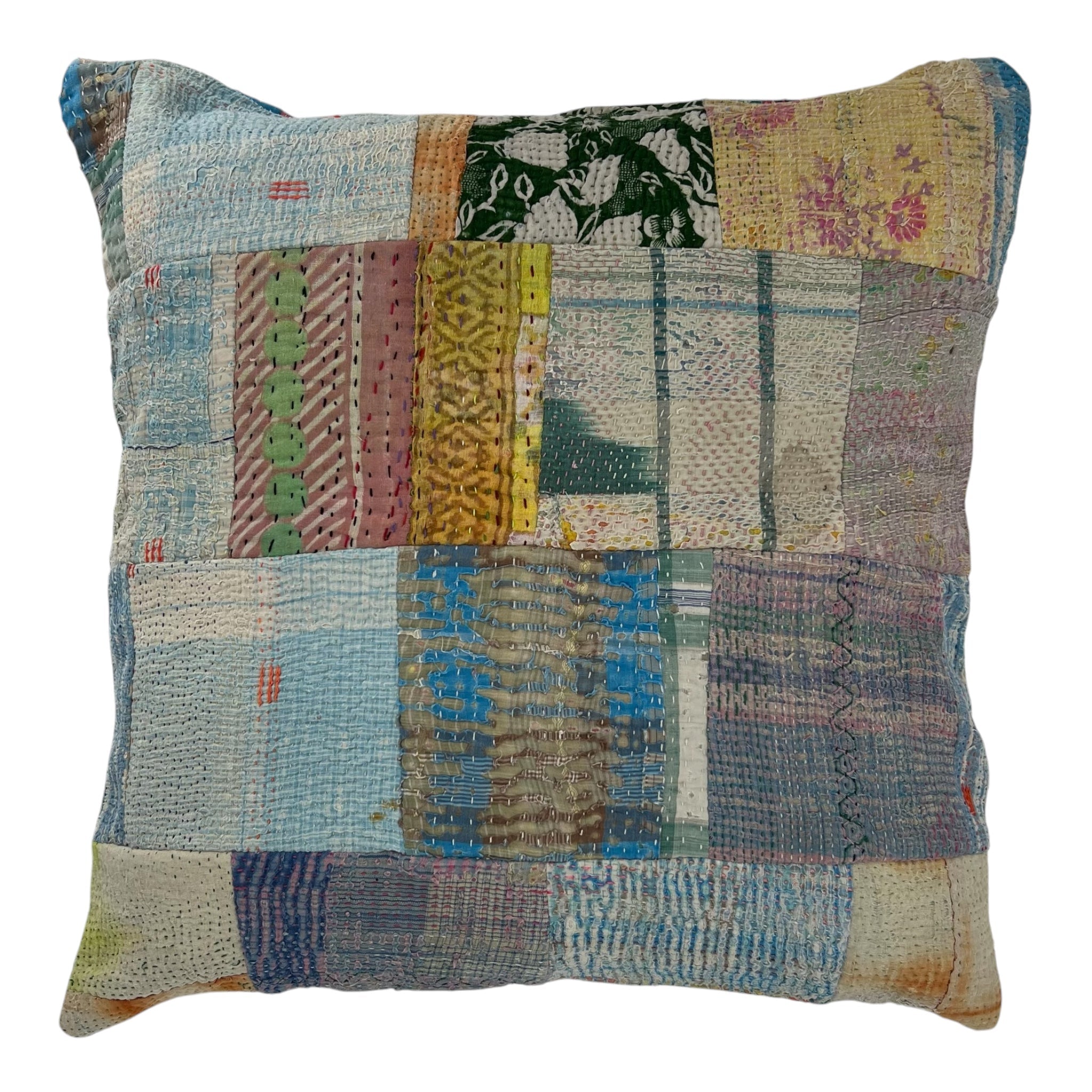 Kantha Patchwork Cushion Cover 50x50cm