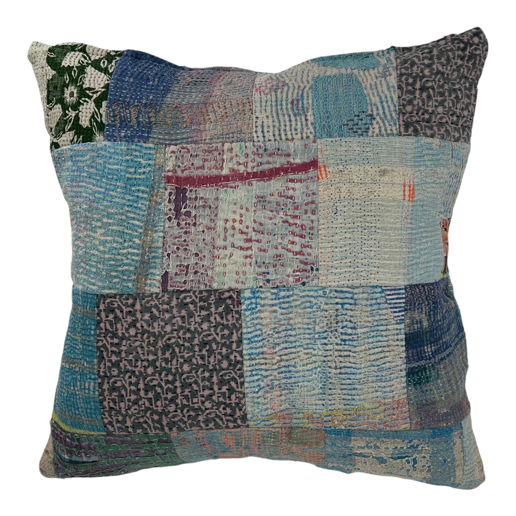 Kantha Patchwork Cushion Cover 50x50cm