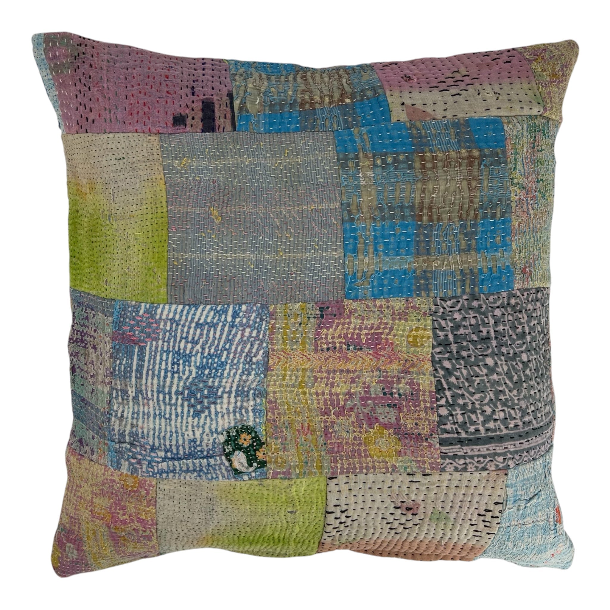 Kantha Patchwork Cushion Cover 50x50cm