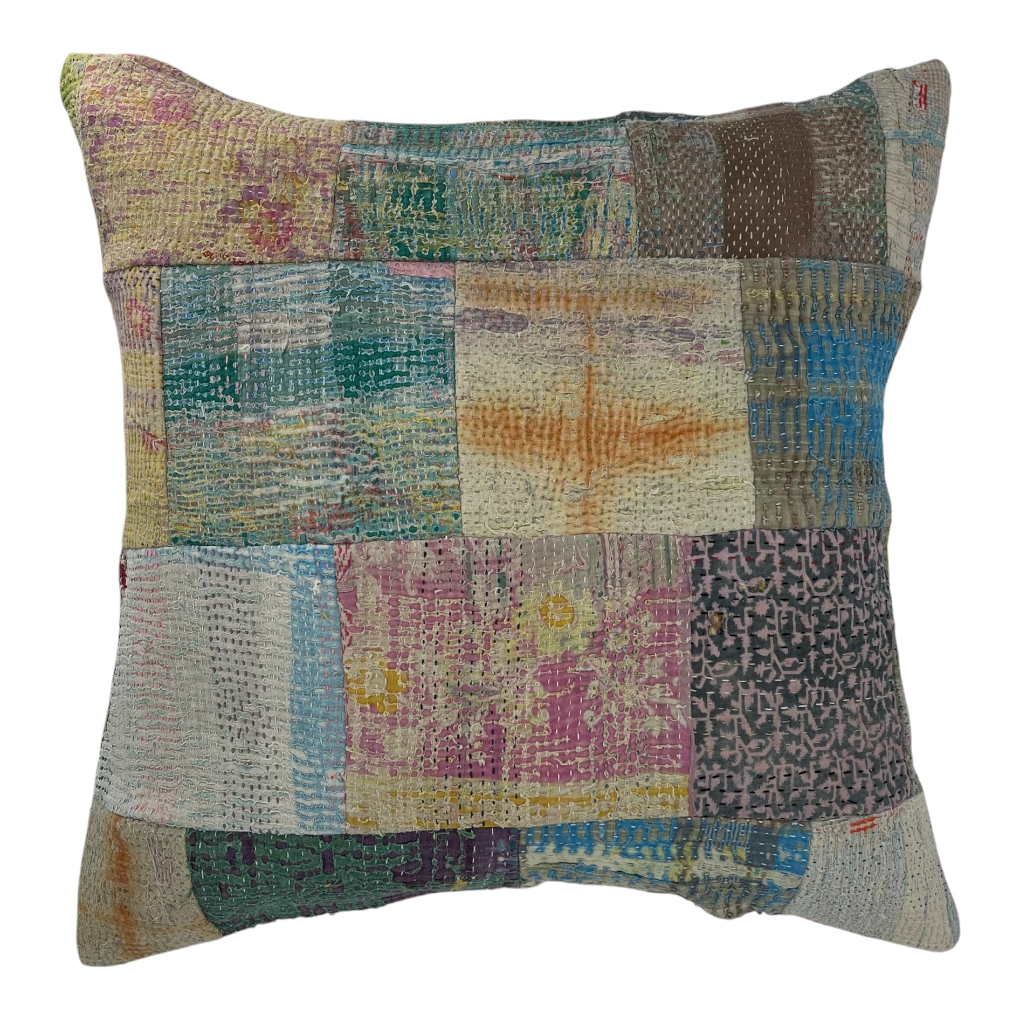 Kantha Patchwork Cushion Cover 50x50cm
