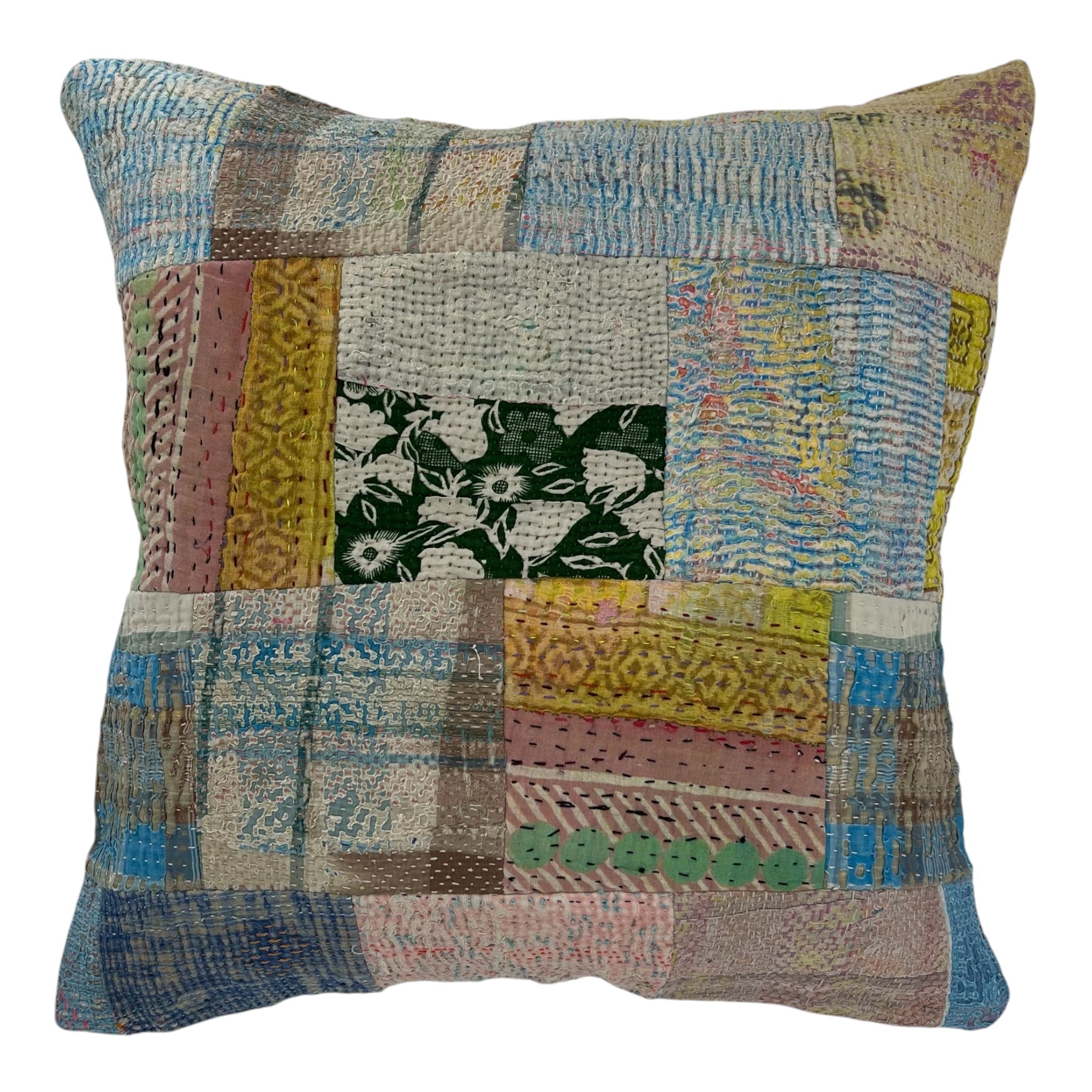 Kantha Patchwork Cushion Cover 50x50cm