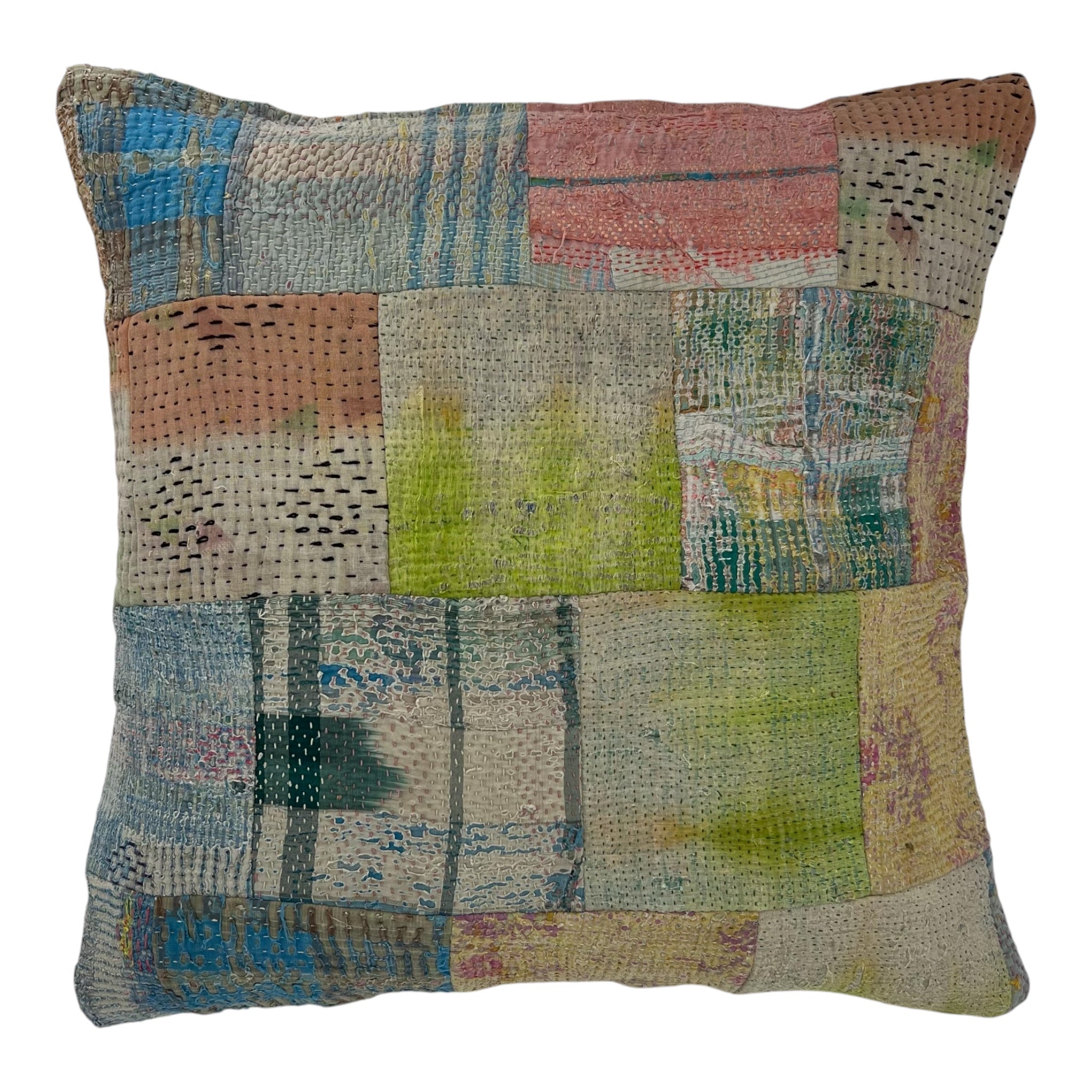 Kantha Patchwork Cushion Cover 50x50cm
