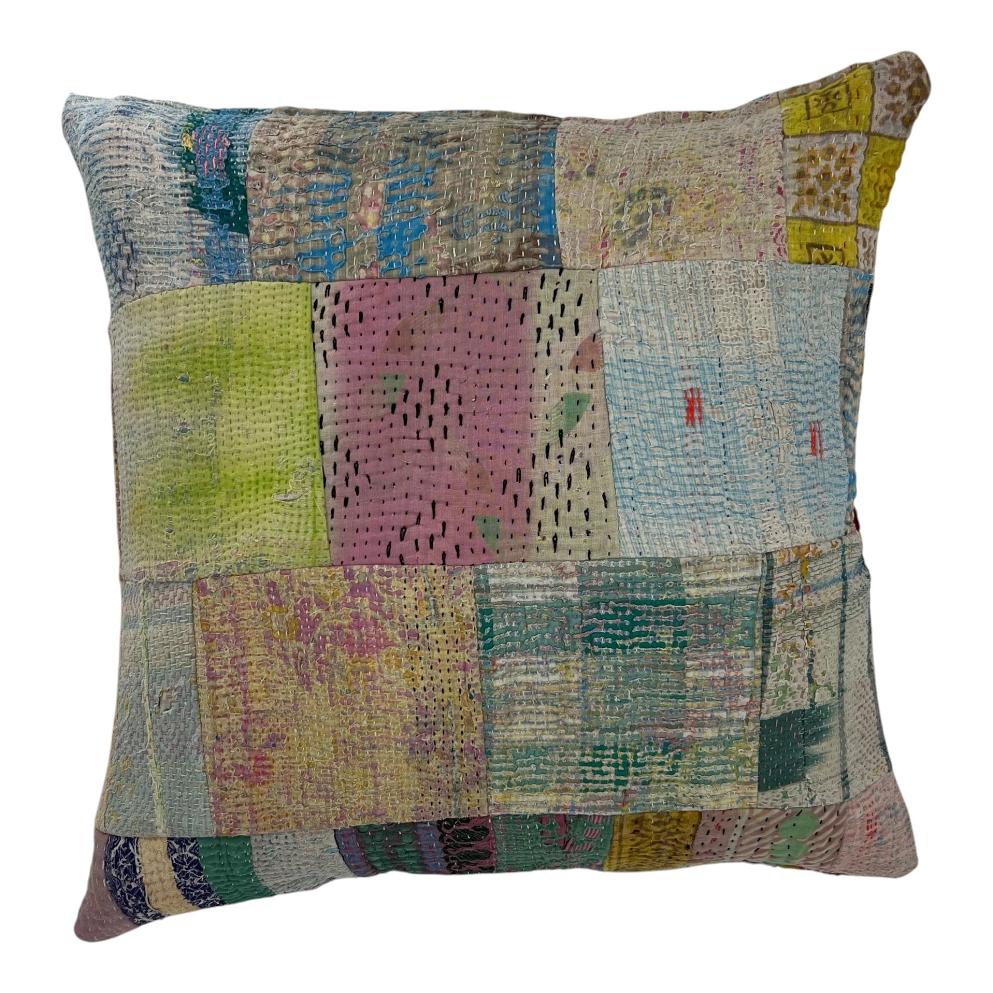 Kantha Patchwork Cushion Cover 50x50cm