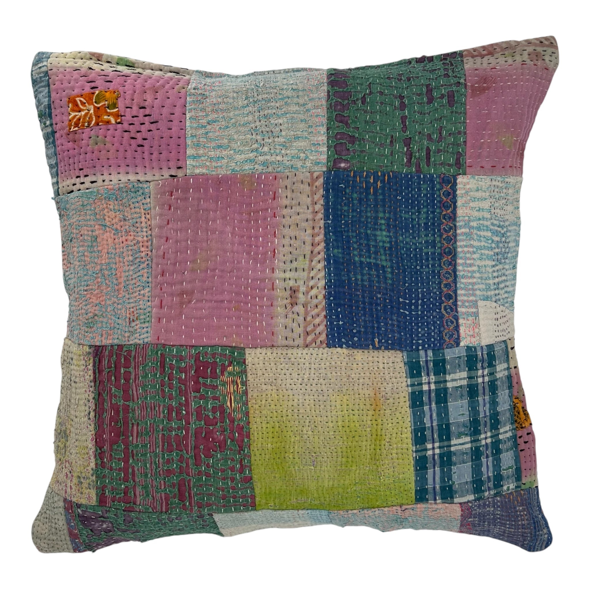 Kantha Patchwork Cushion Cover 50x50cm