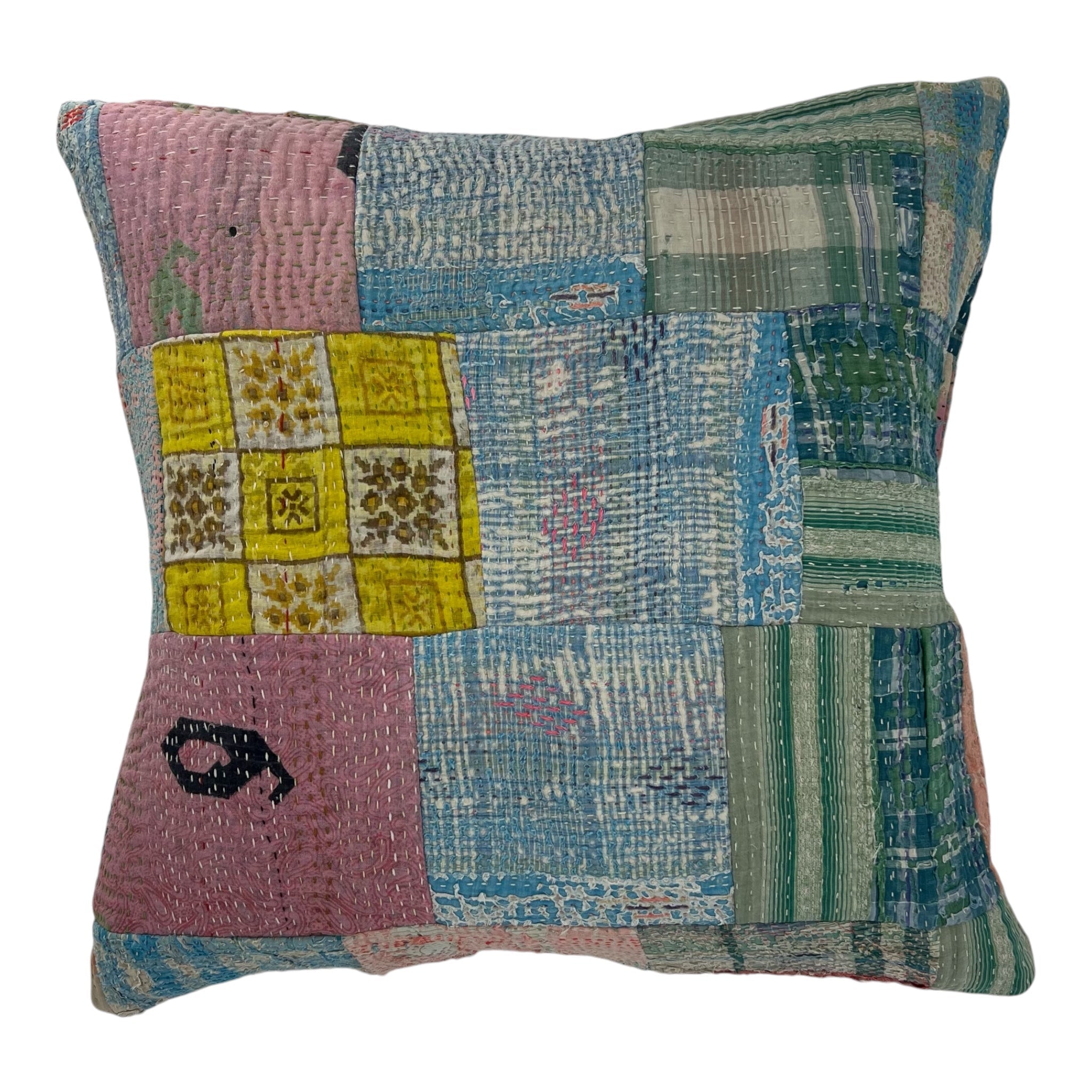 Kantha Patchwork Cushion Cover 50x50cm