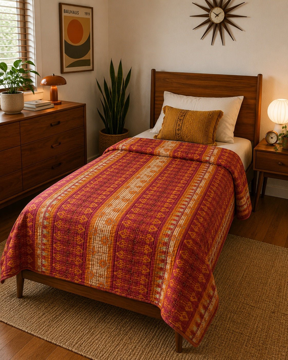 Sari Cotton Quilt - Single Size