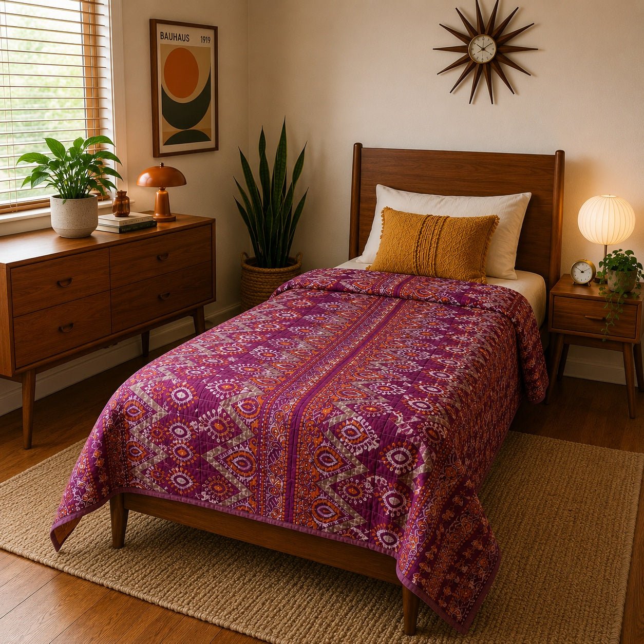 Sari Cotton Quilt - Single Size
