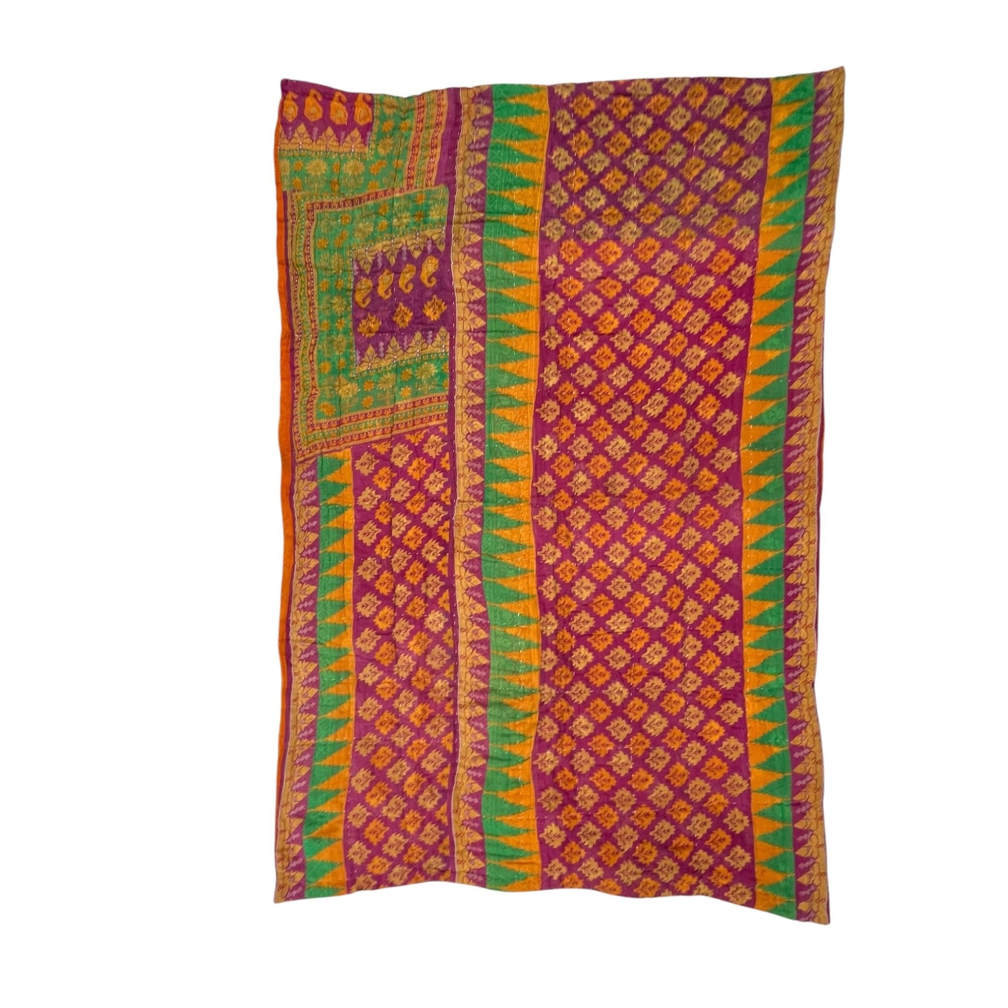 Sari Cotton Quilt - Single Size